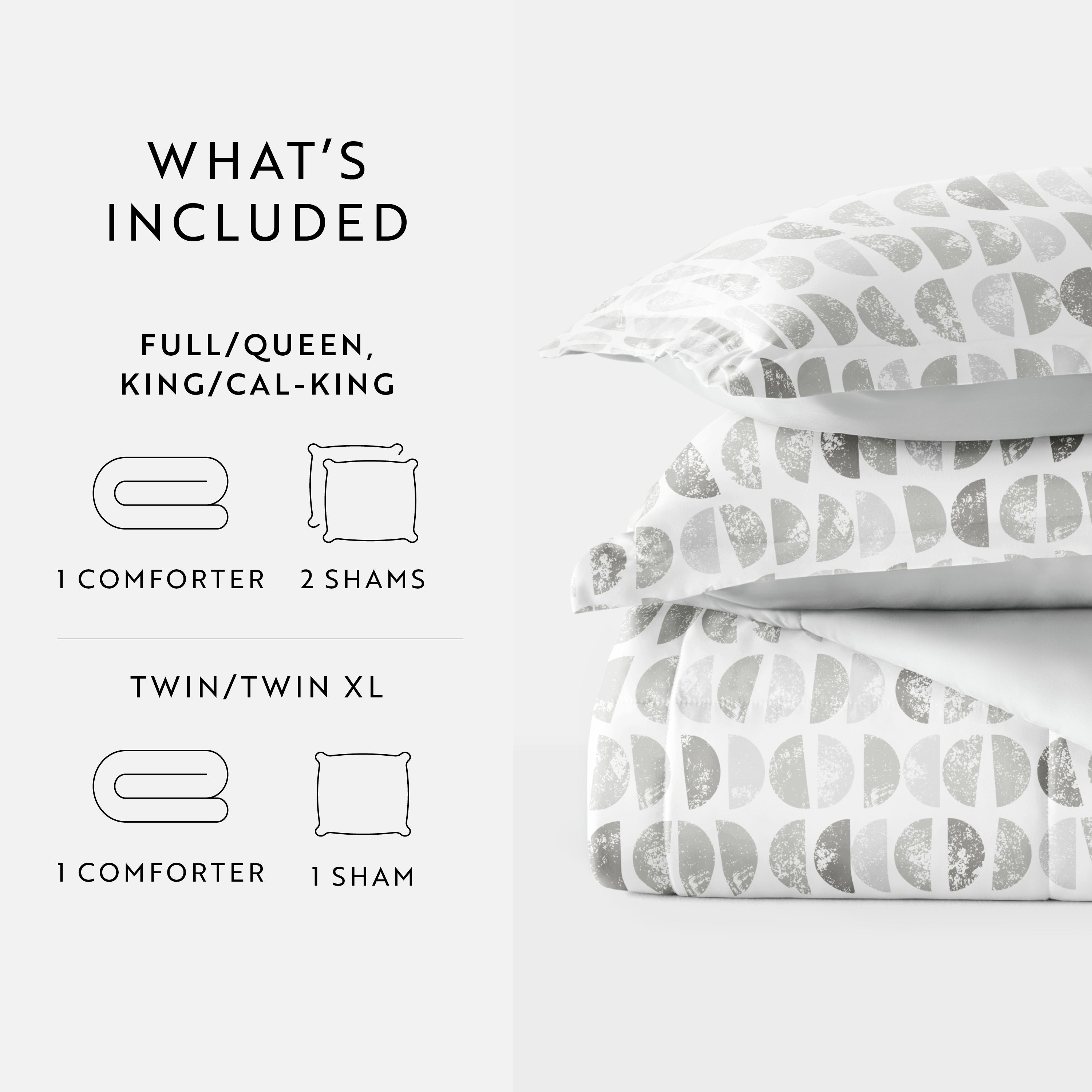 Moonlight Stars Reversible Patterned Down-Alternative Comforter Set