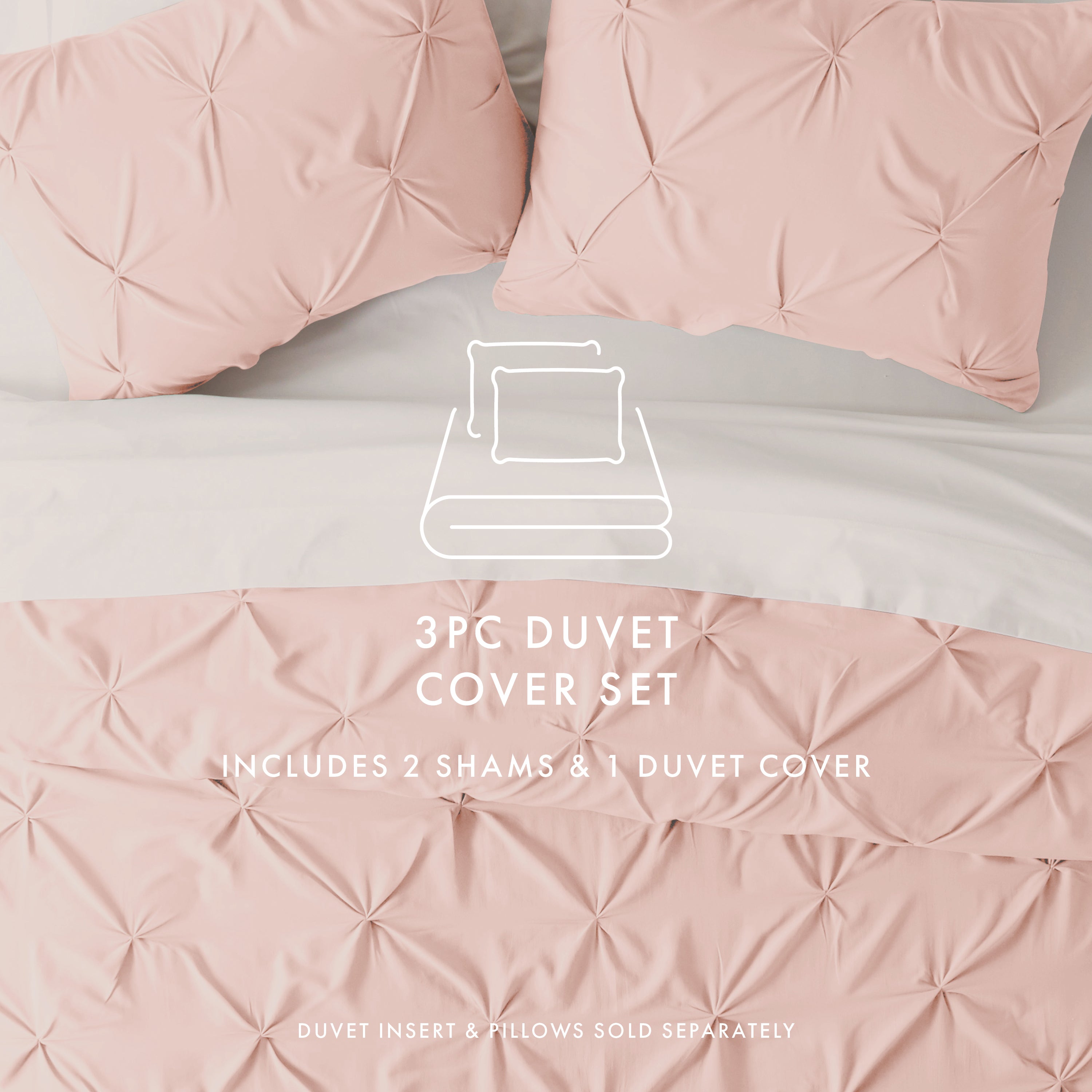 Pinch Pleat Duvet Cover Set