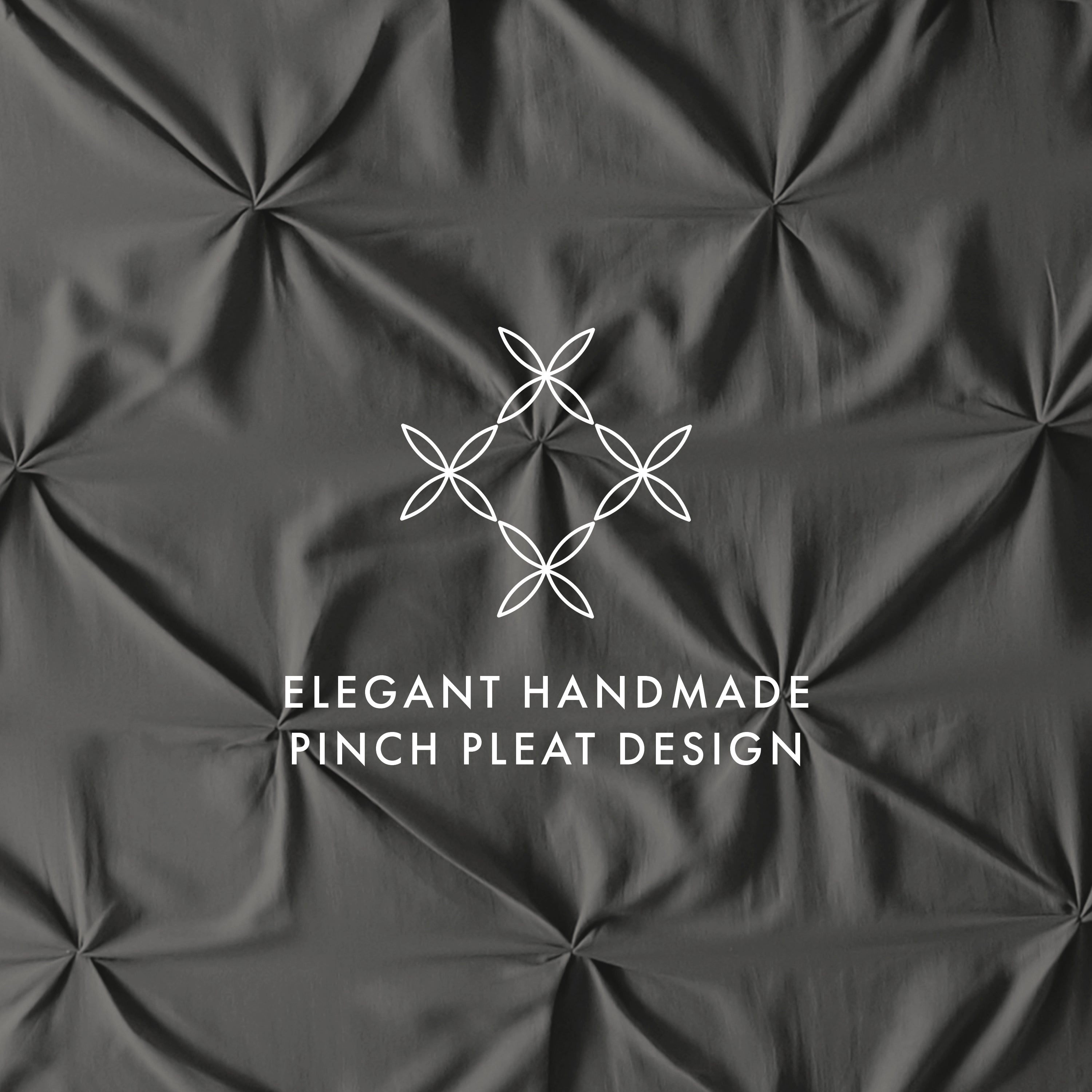 Pinch Pleat Duvet Cover Set