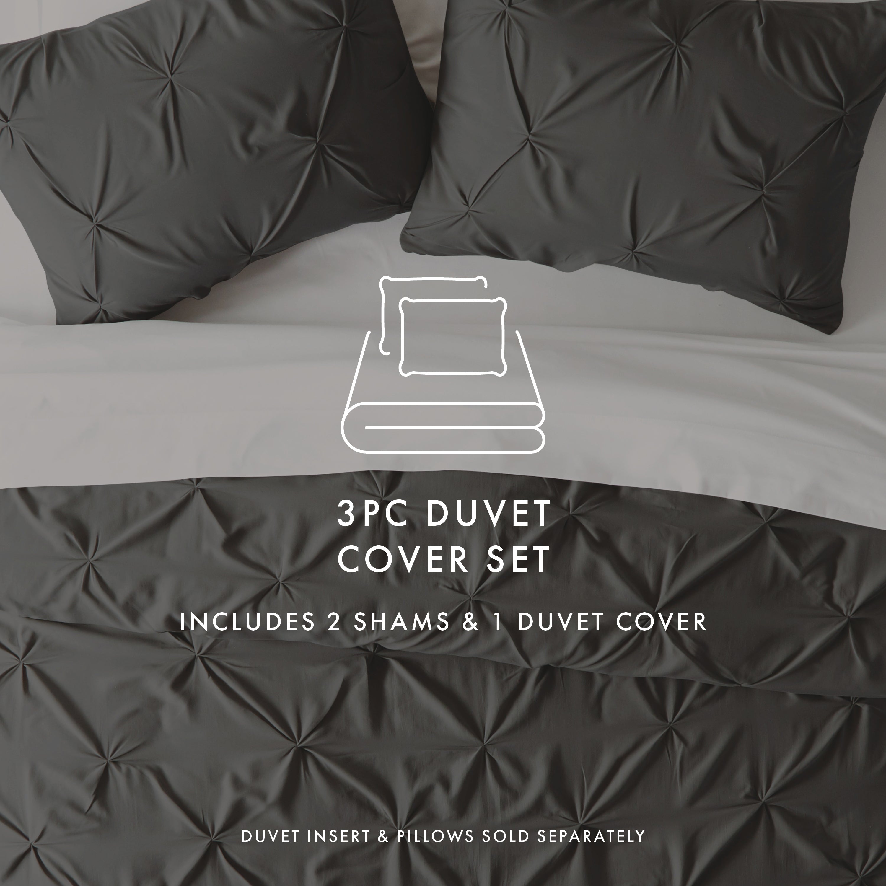 Pinch Pleat Duvet Cover Set