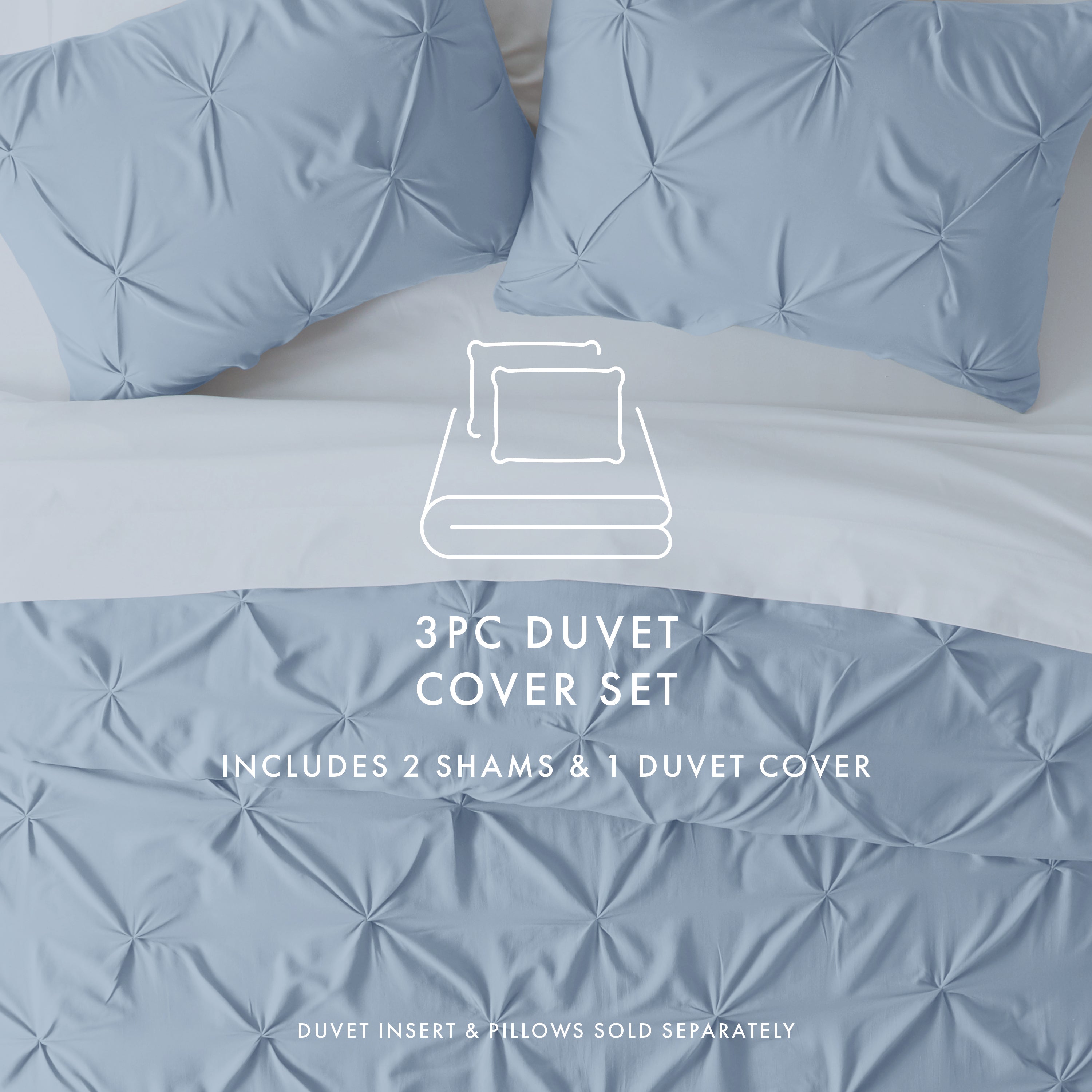 Pinch Pleat Duvet Cover Set