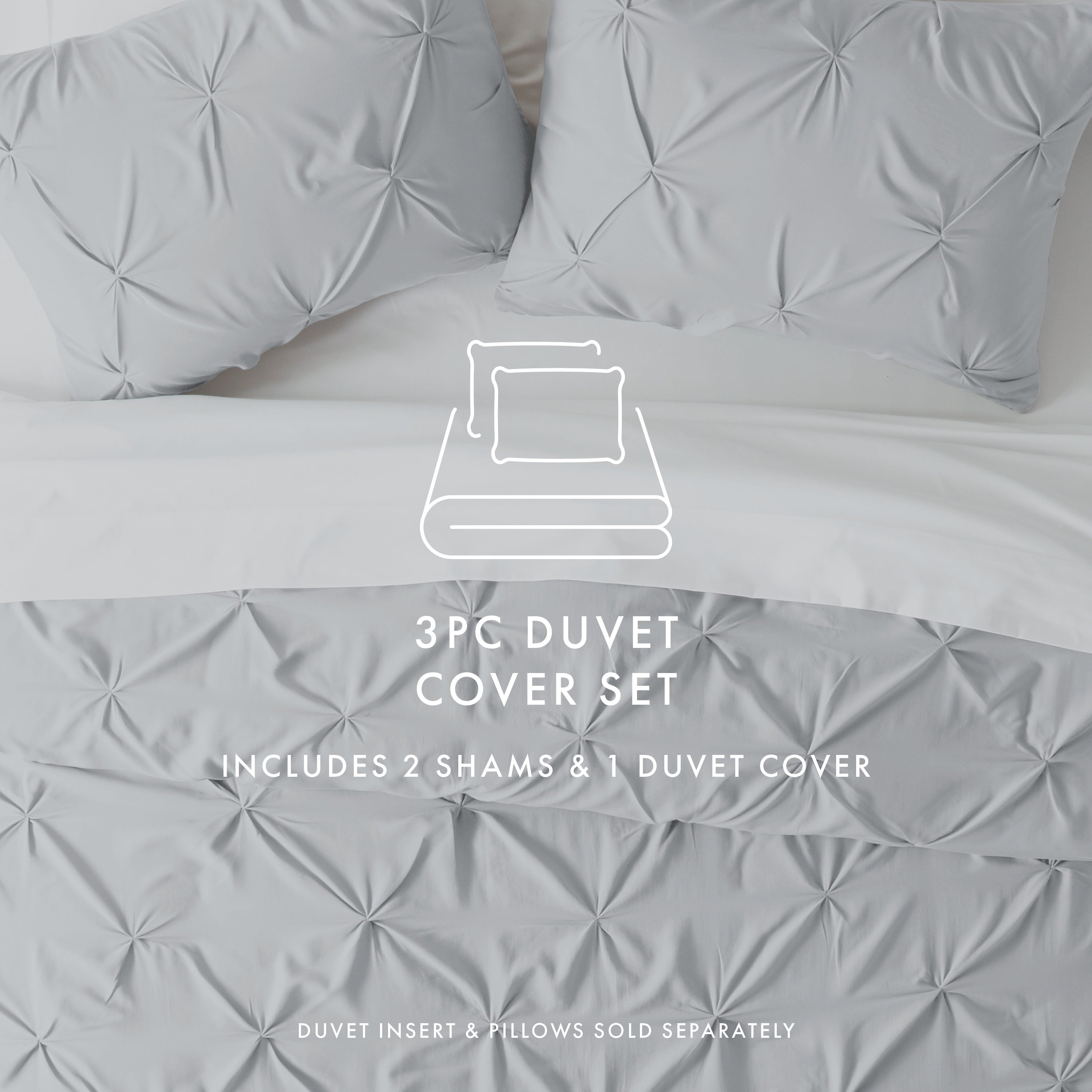 Pinch Pleat Duvet Cover Set