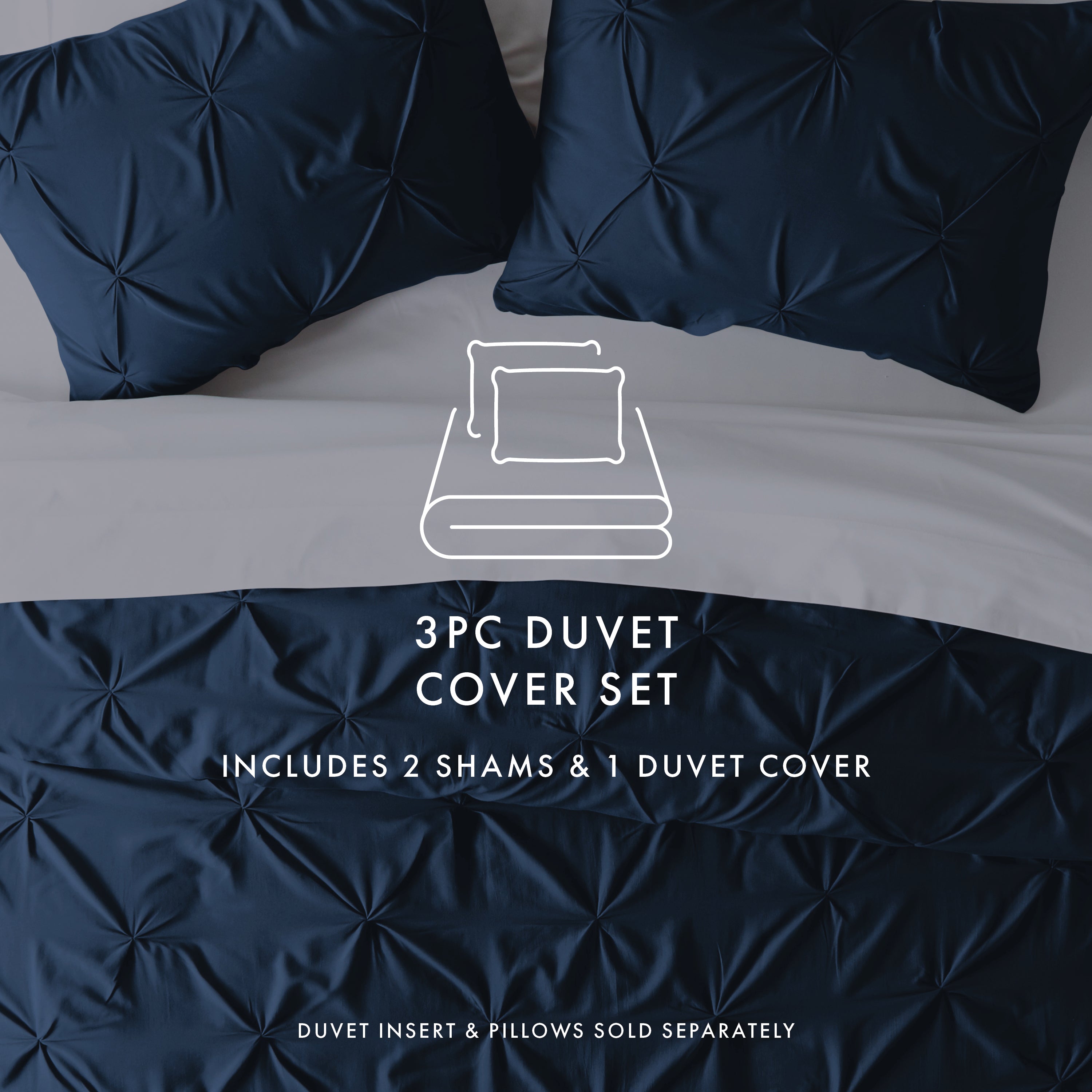 Pinch Pleat Duvet Cover Set