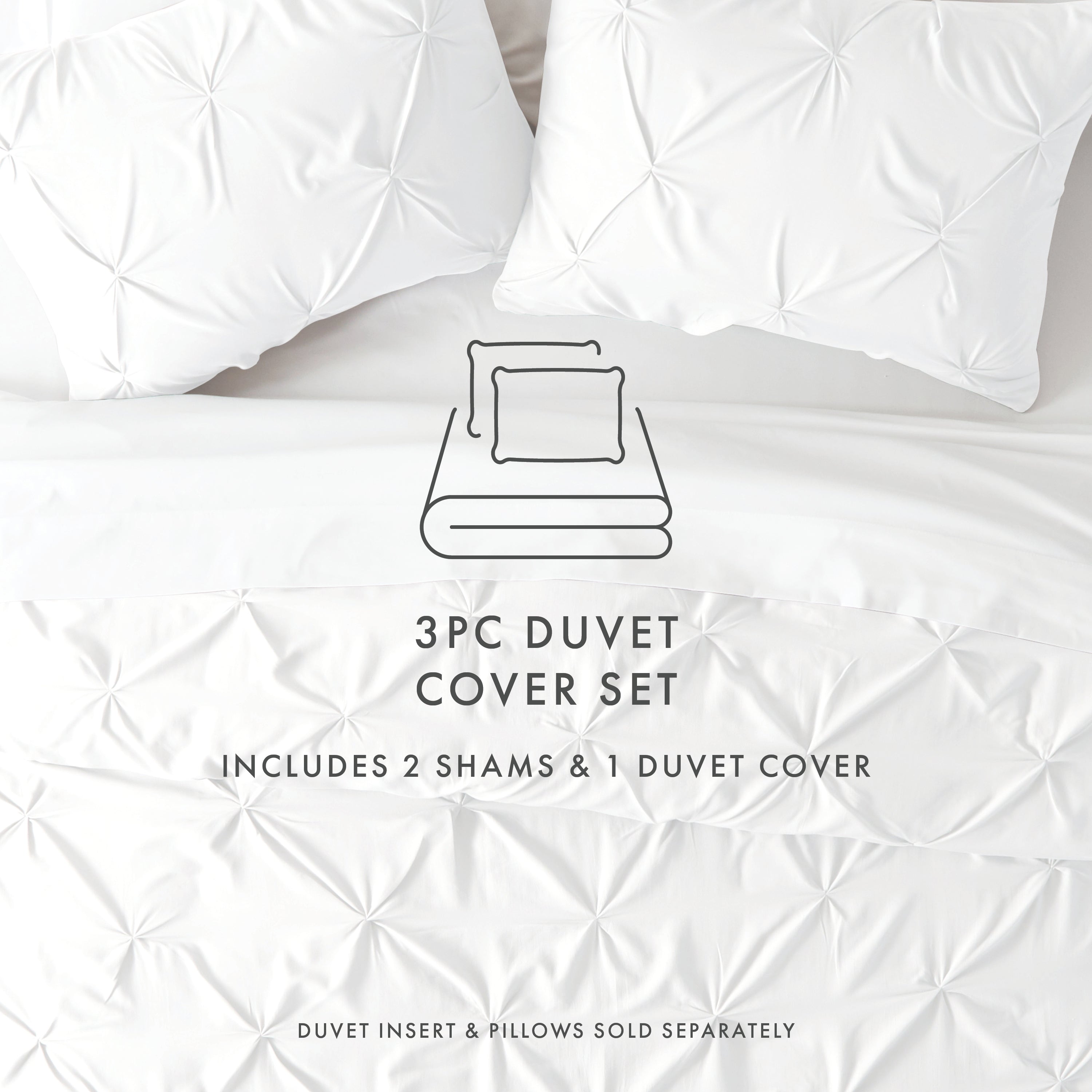 Pinch Pleat Duvet Cover Set