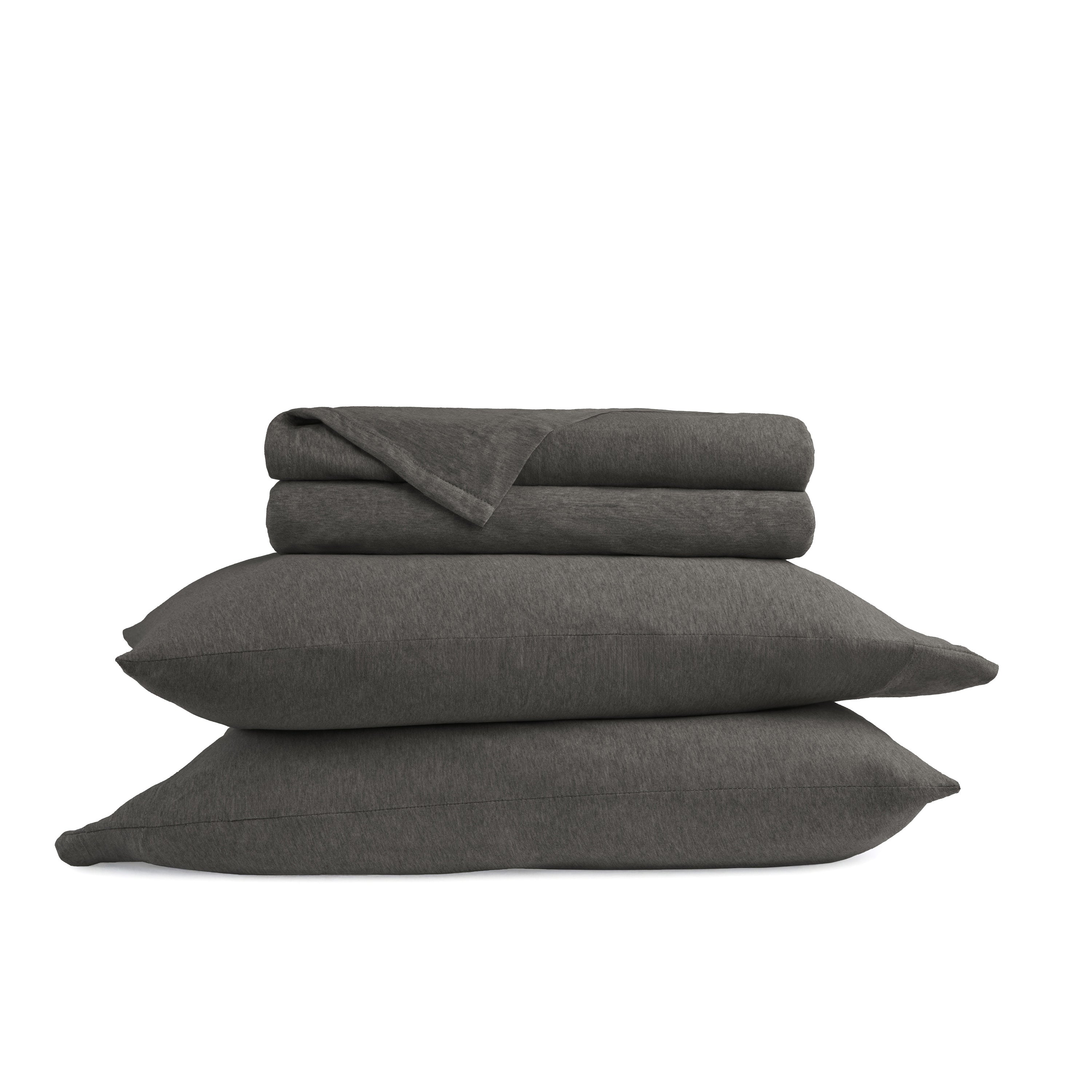4-Piece 100% Cotton Jersey Knit Sheet Set