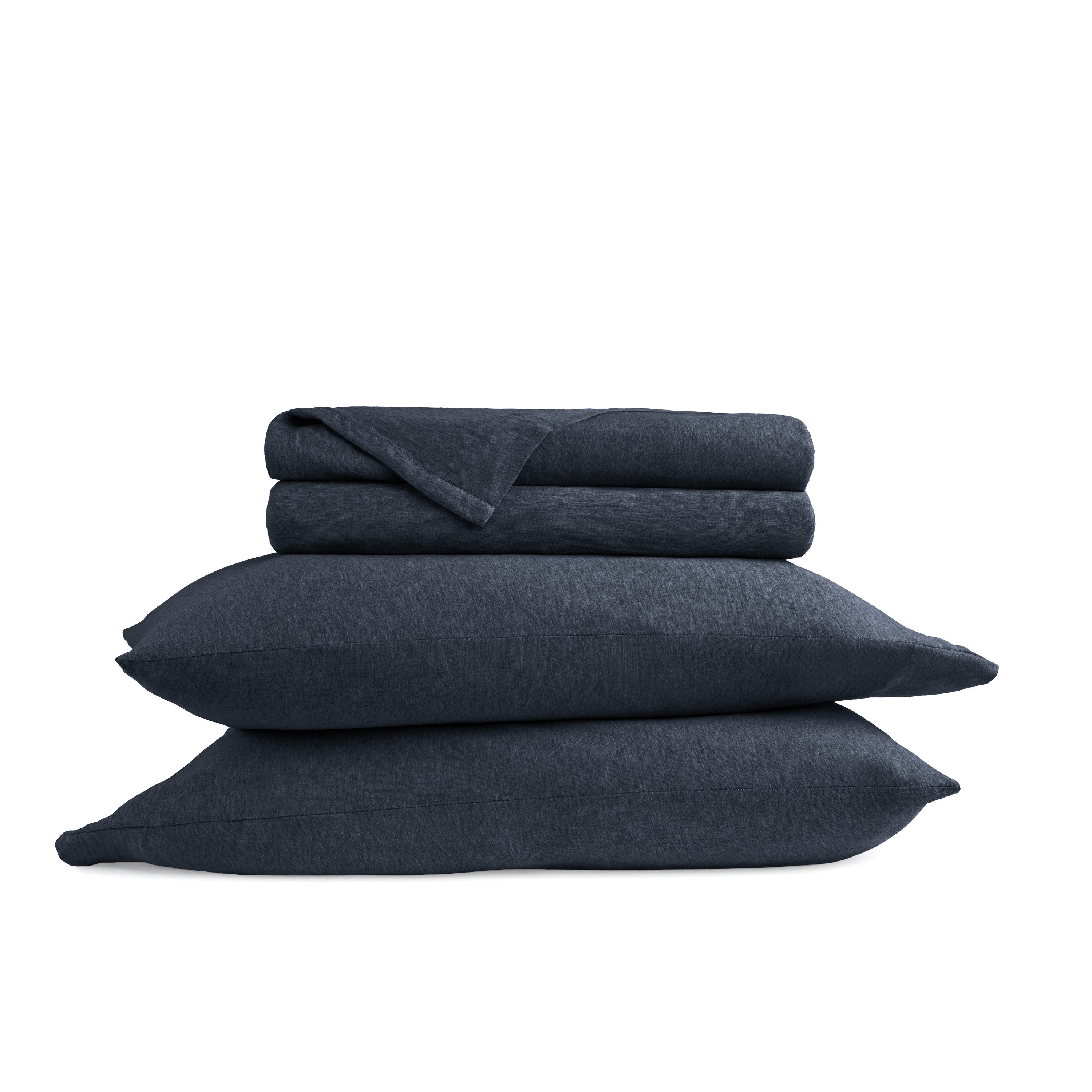 4-Piece 100% Cotton Jersey Knit Sheet Set