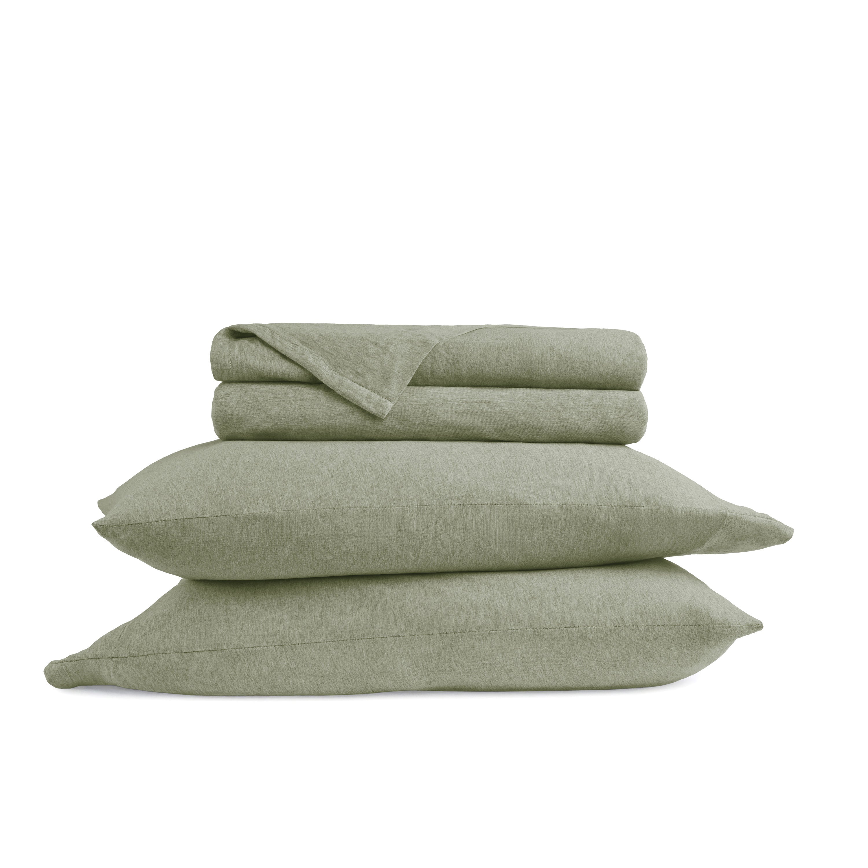 4-Piece 100% Cotton Jersey Knit Sheet Set