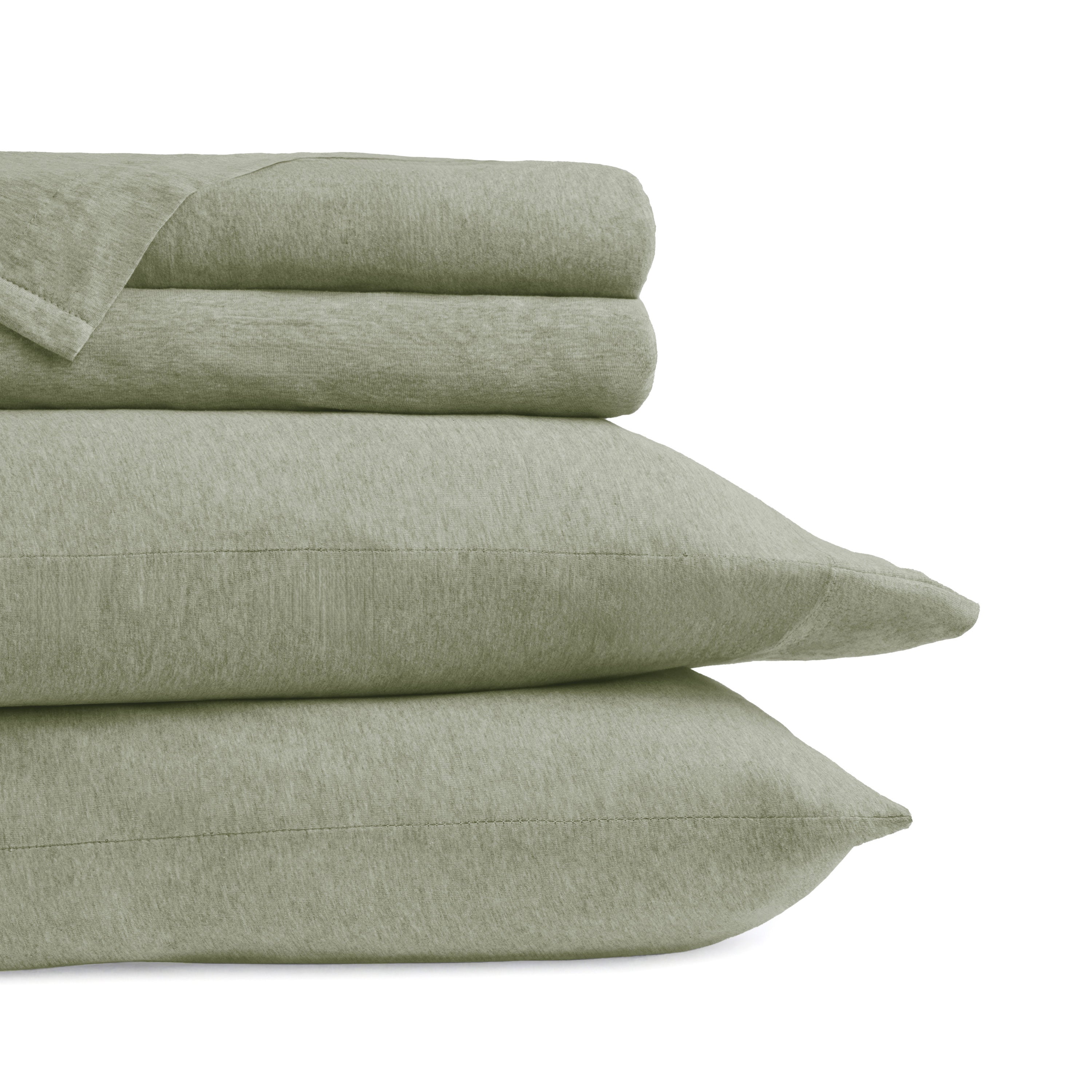 4-Piece 100% Cotton Jersey Knit Sheet Set