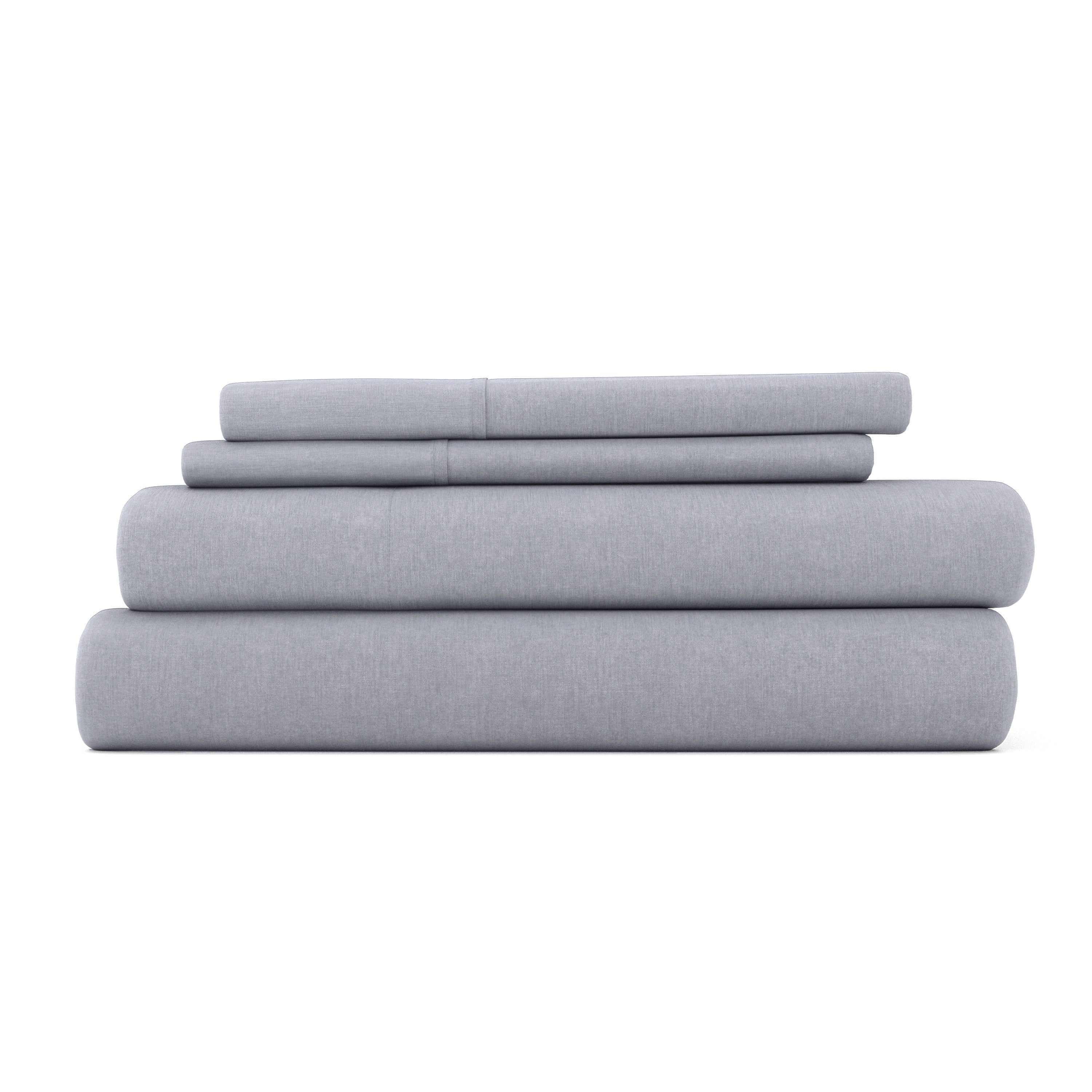 Breathable 4-Piece Linen Bamboo Blend Sheet Set