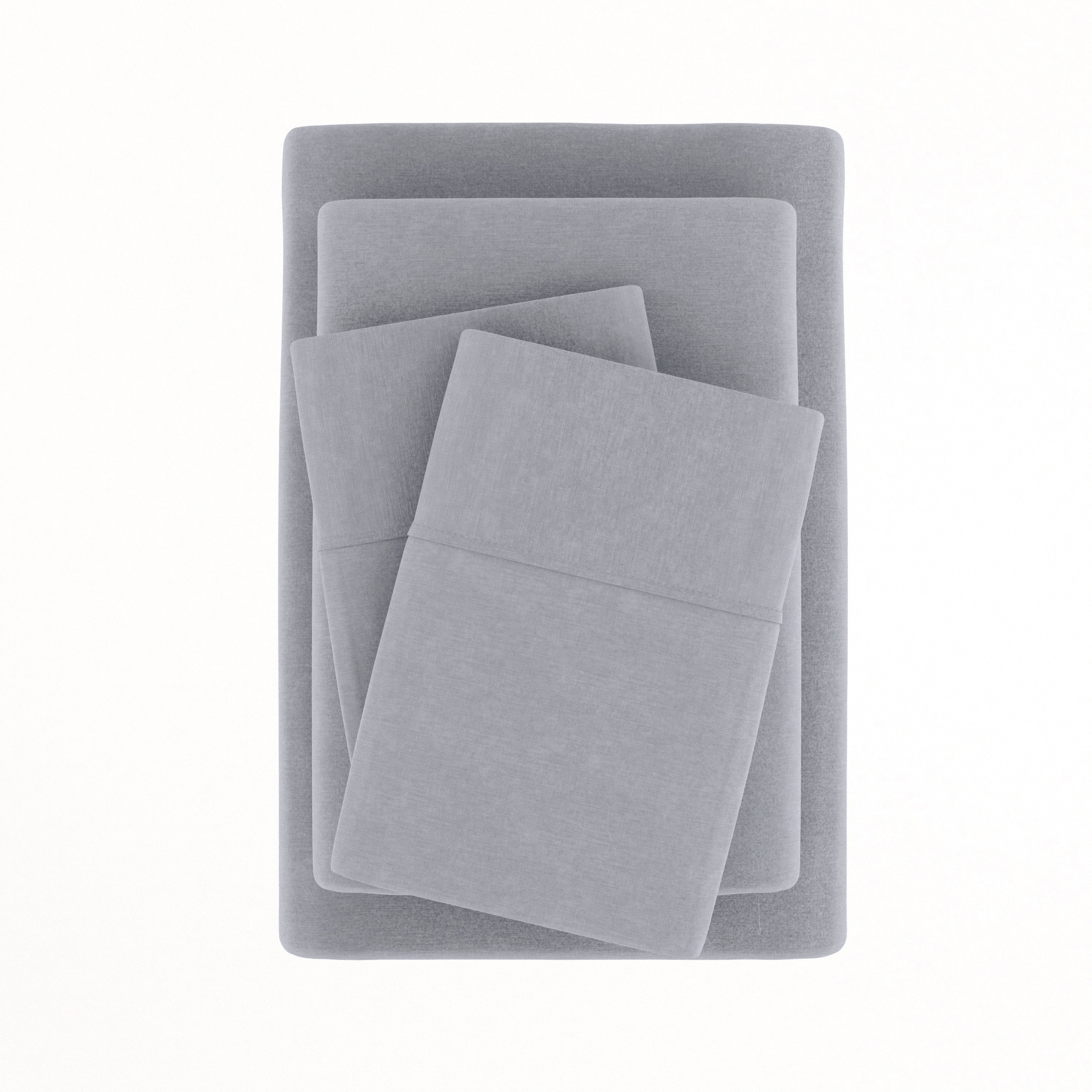 Breathable 4-Piece Linen Bamboo Blend Sheet Set