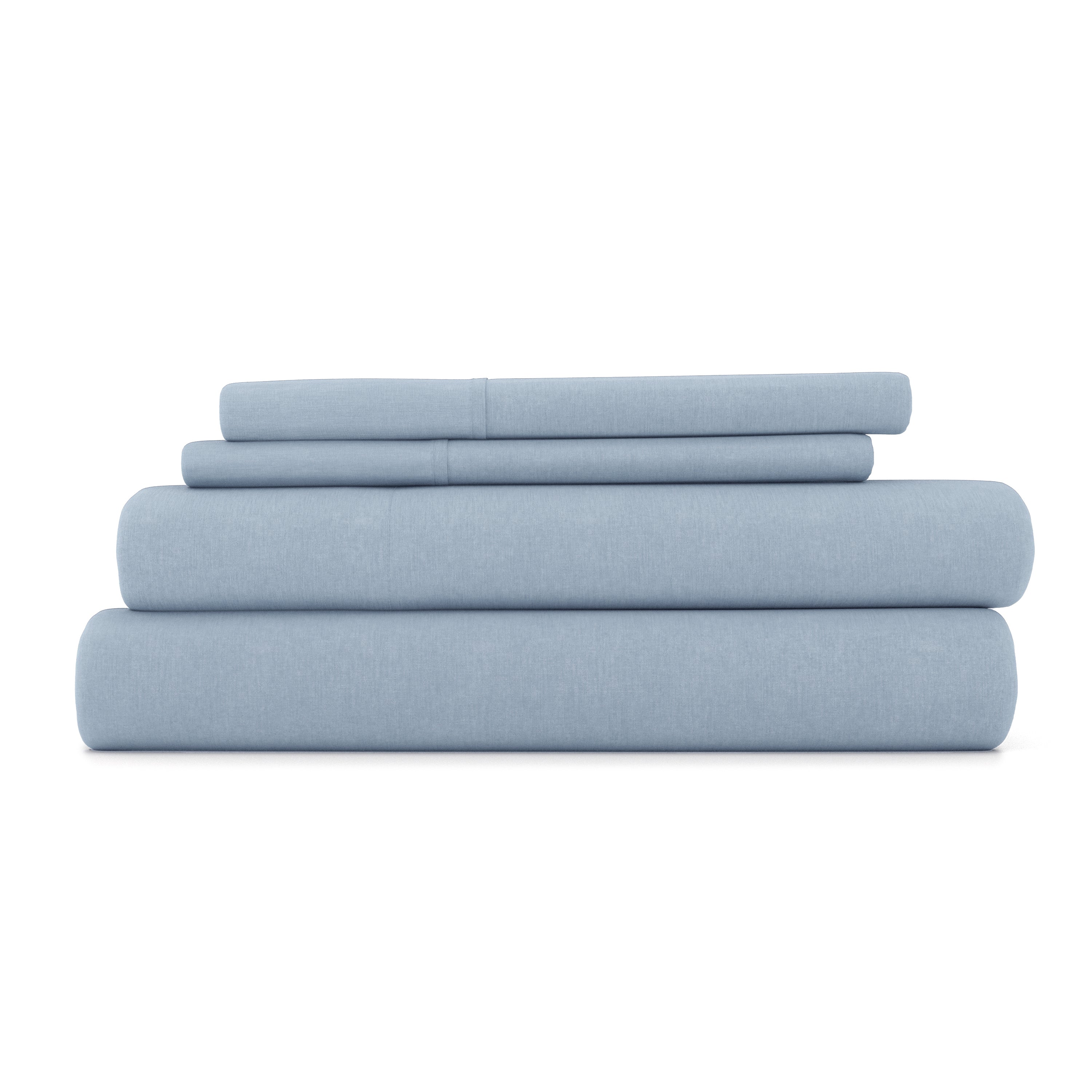 Breathable 4-Piece Linen Bamboo Blend Sheet Set