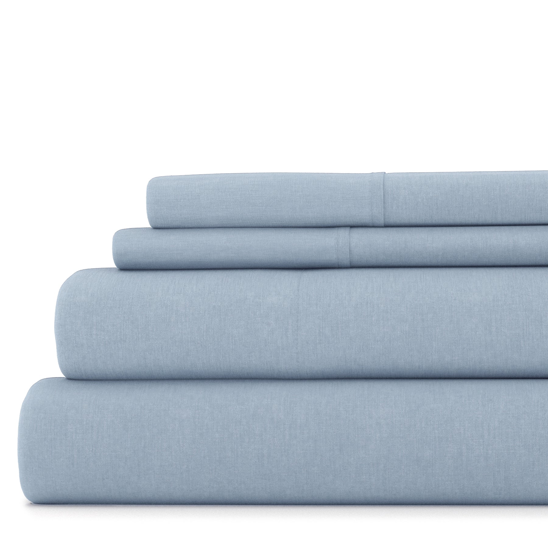Breathable 4-Piece Linen Bamboo Blend Sheet Set