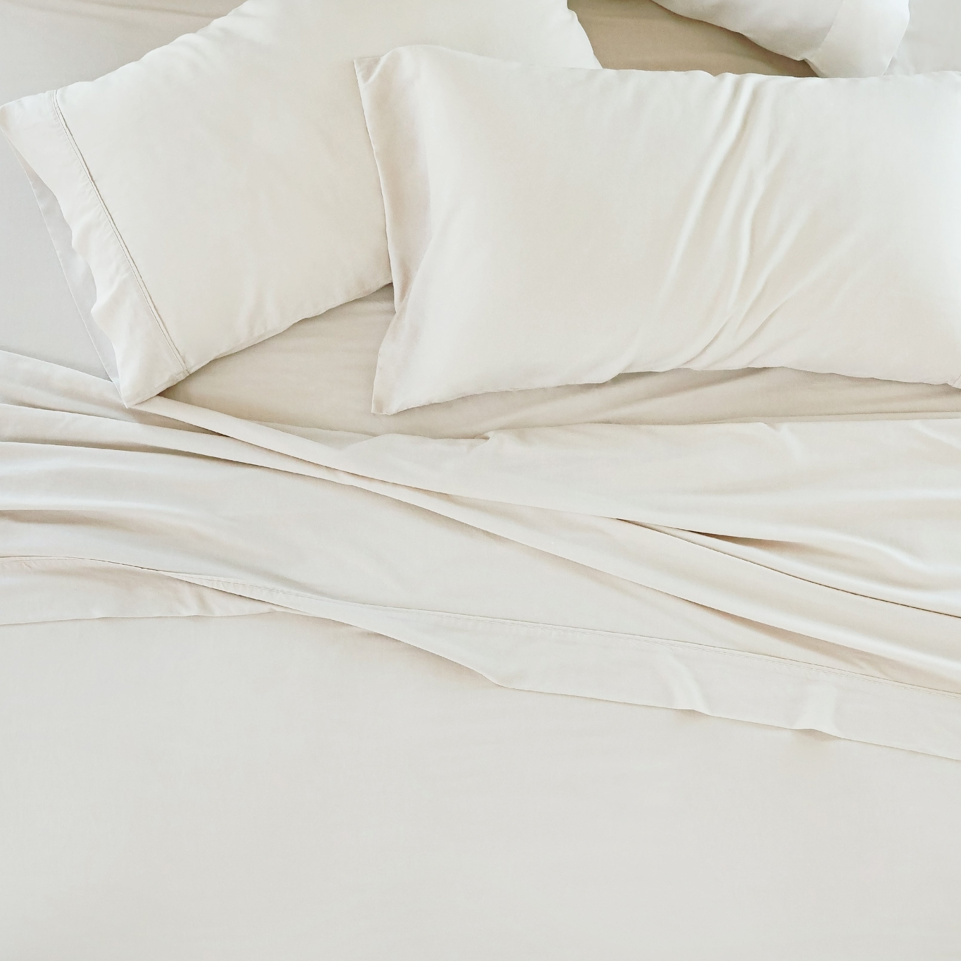 Breathable 4-Piece Linen Bamboo Blend Sheet Set