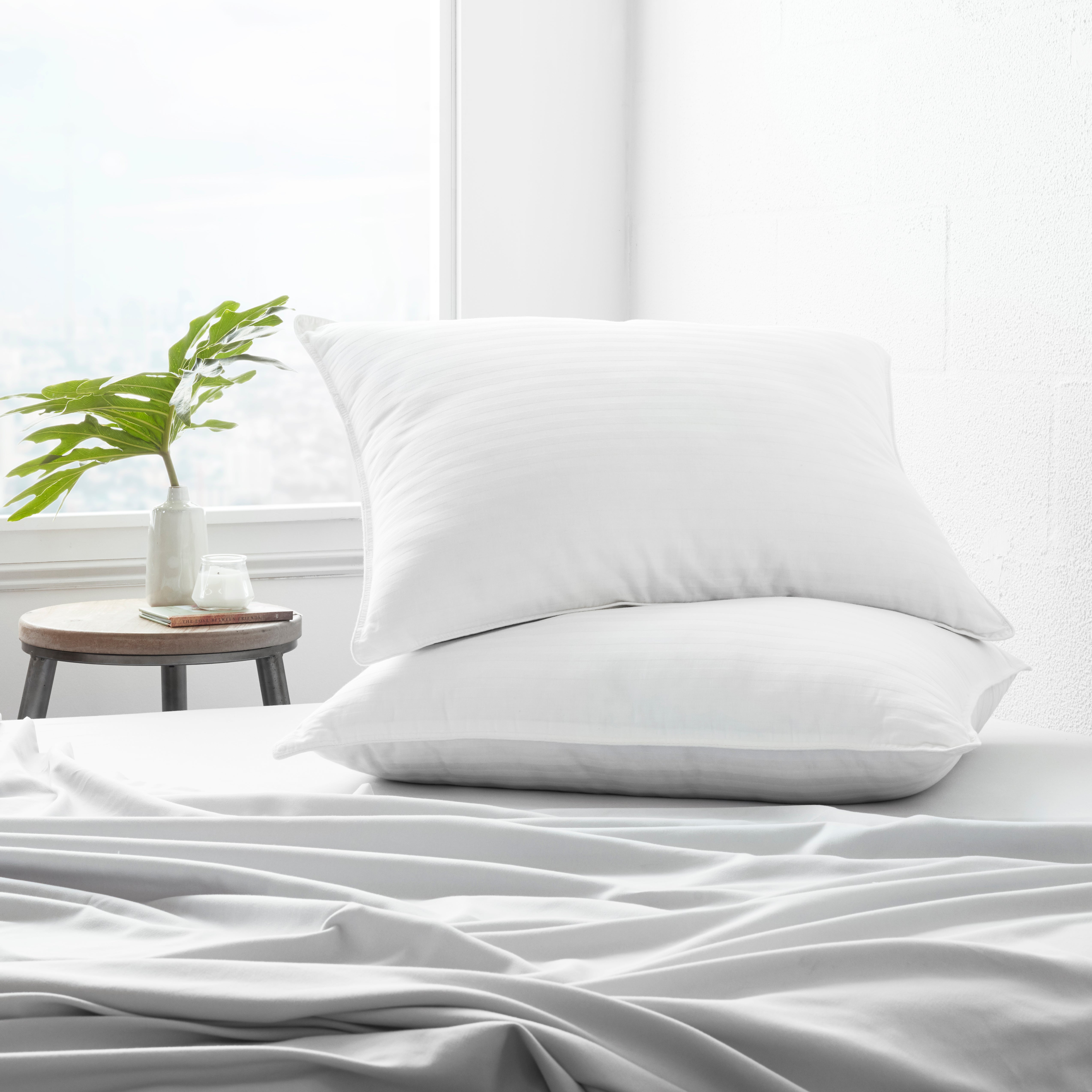 Plush Cooling Gel-Infused Pillow Set