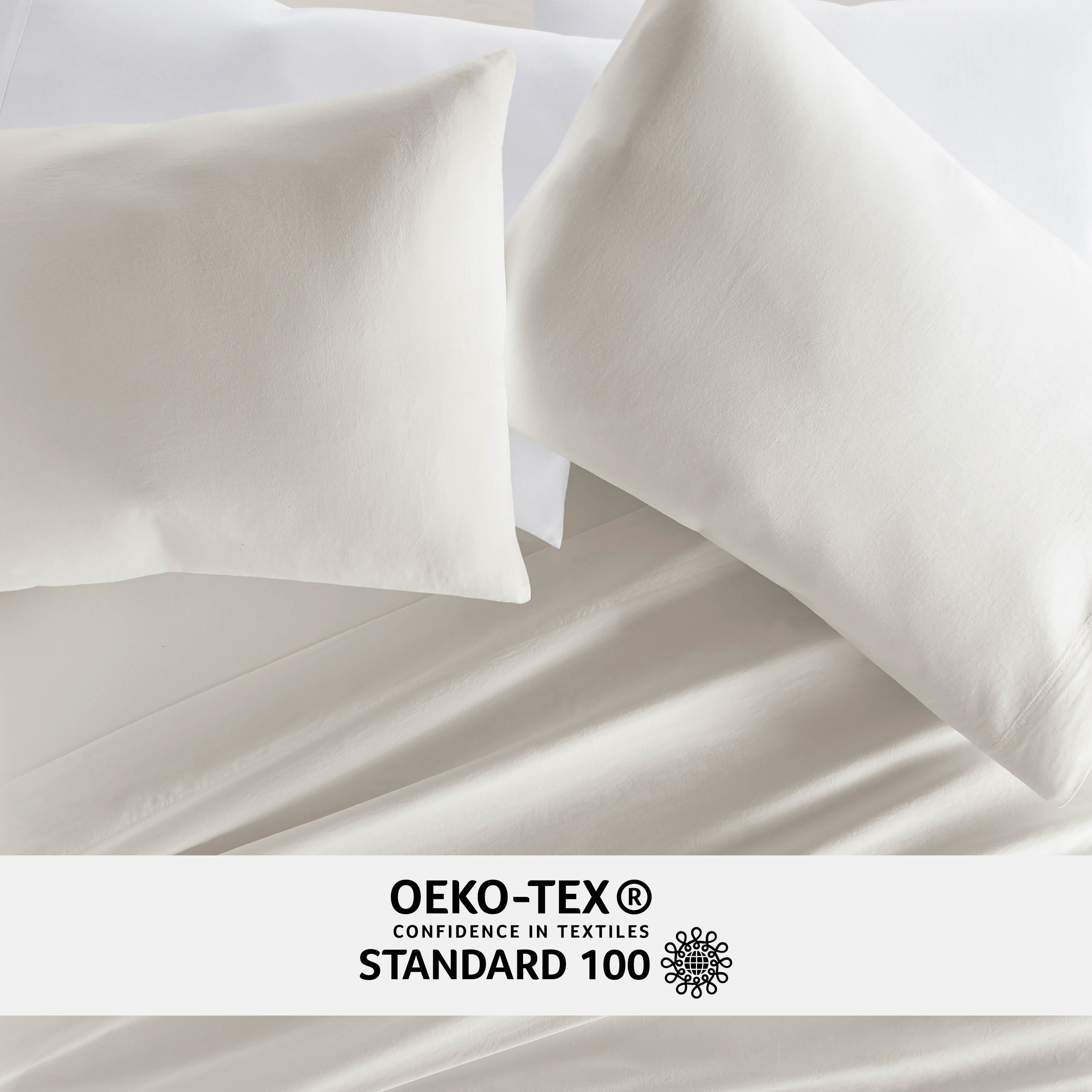 100% Cotton Long Staple Sateen Pillowcase Set