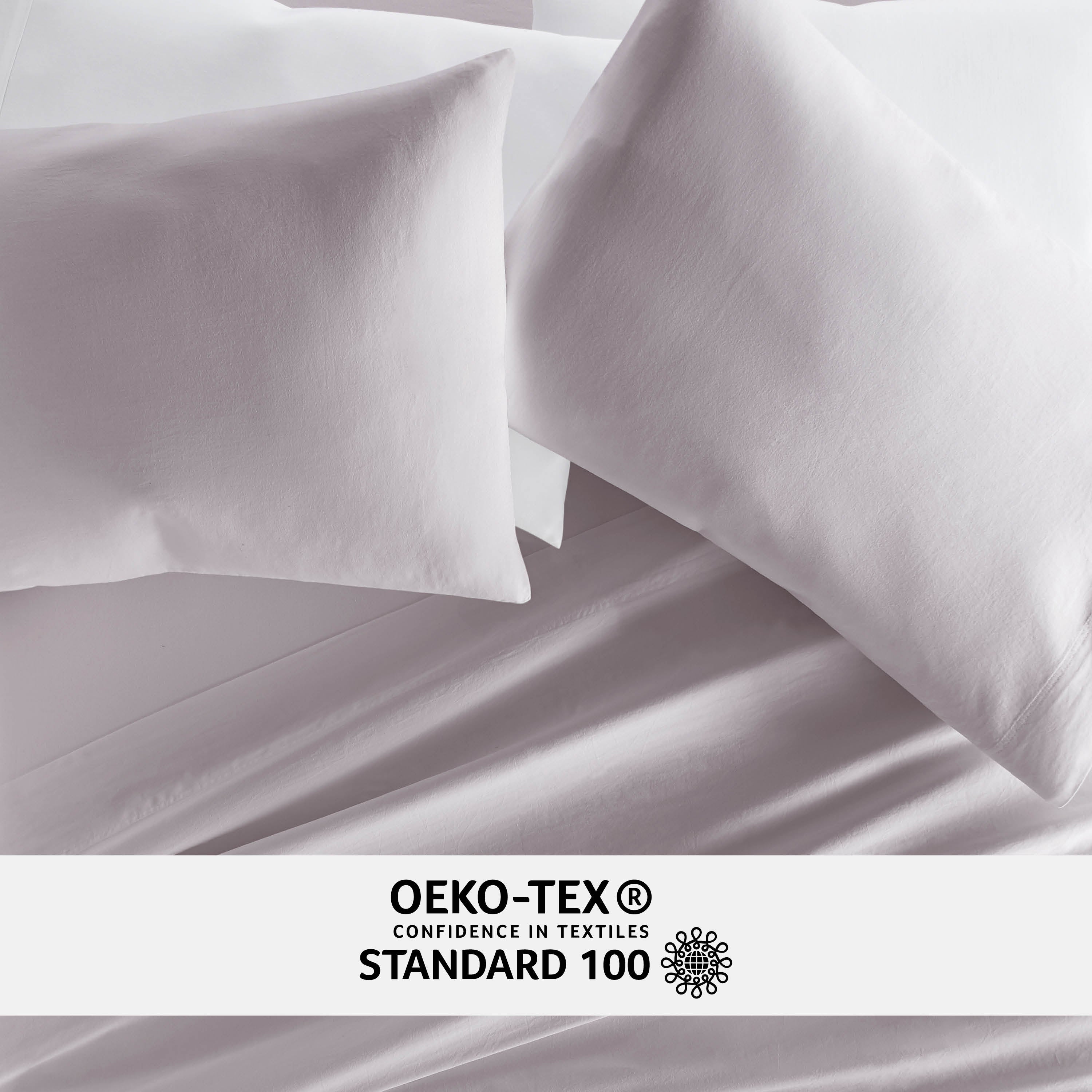 100% Cotton Long Staple Sateen Pillowcase Set