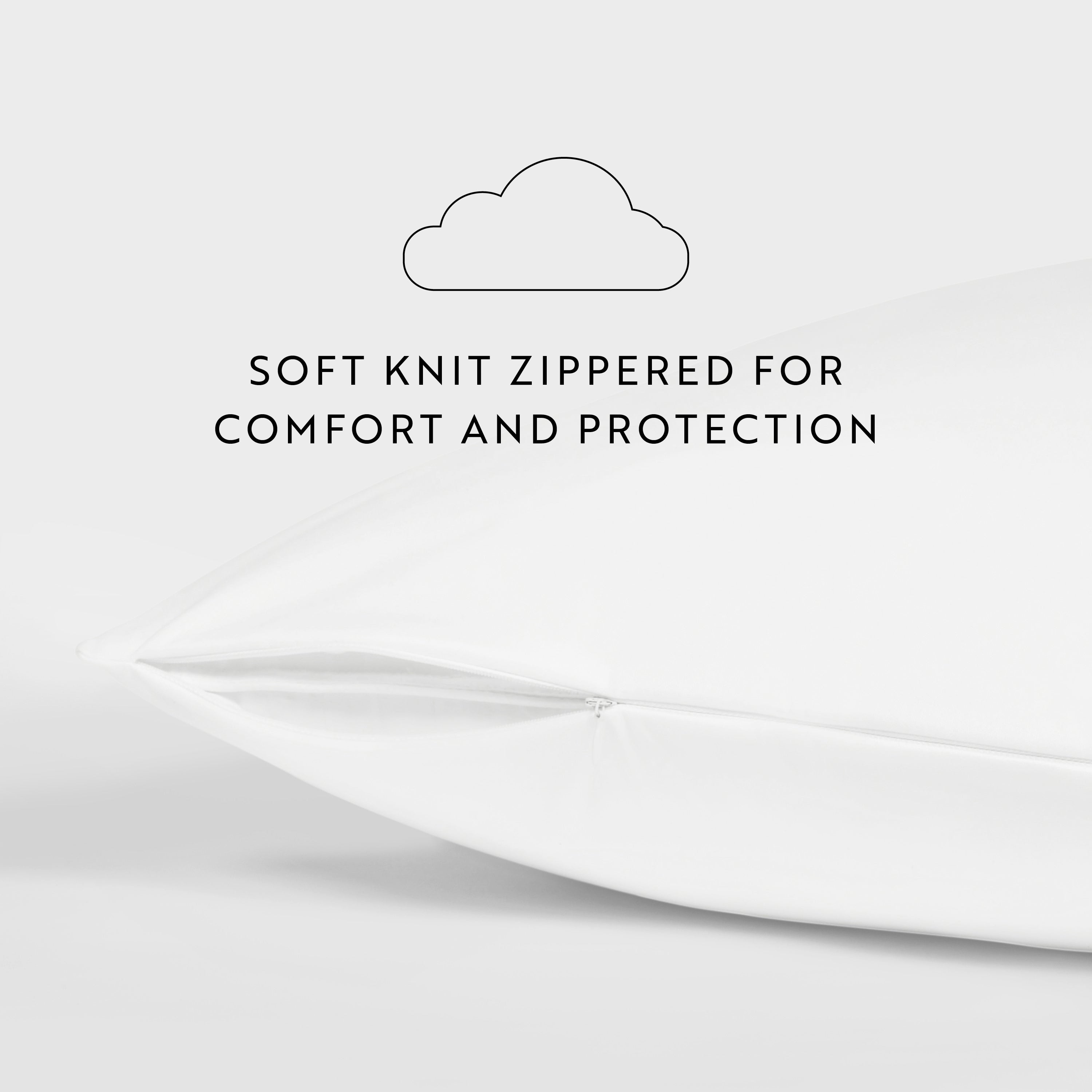 100% Polyester Jersey Knit Pillow Protector