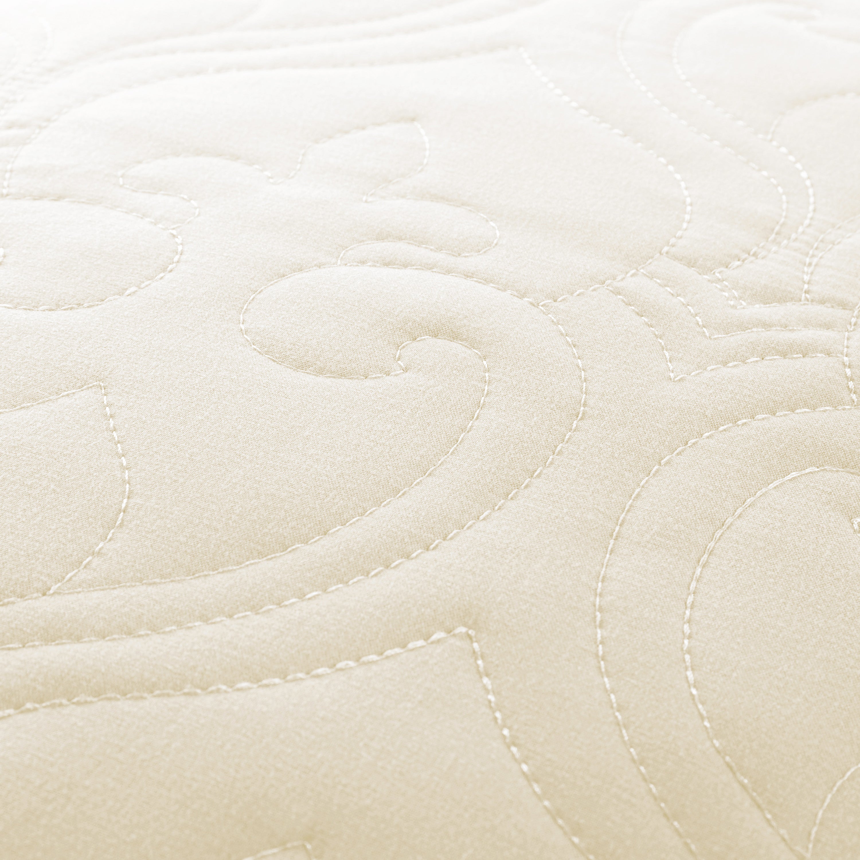 Lightweight Damask Quilted Coverlet Set