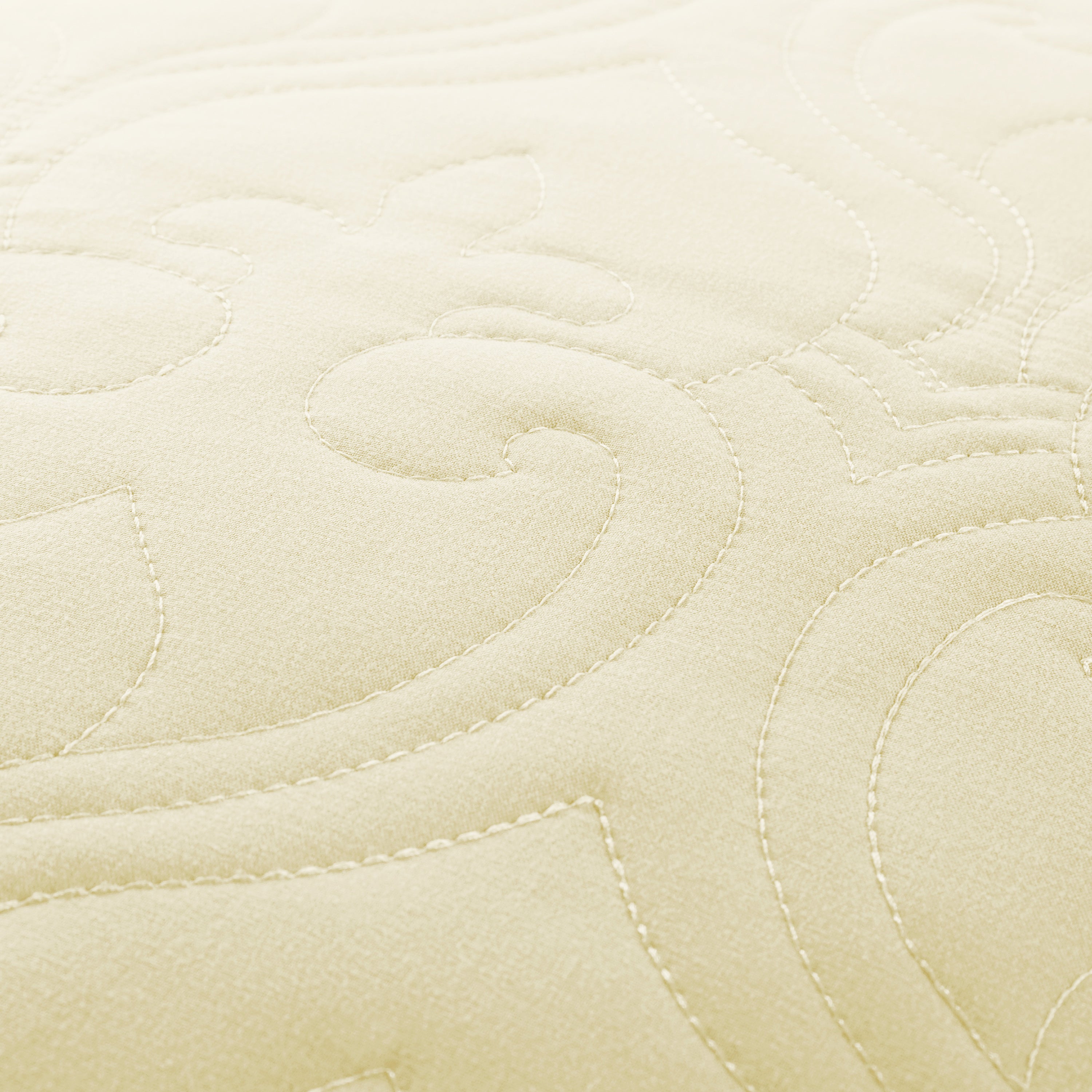 Lightweight Damask Quilted Coverlet Set