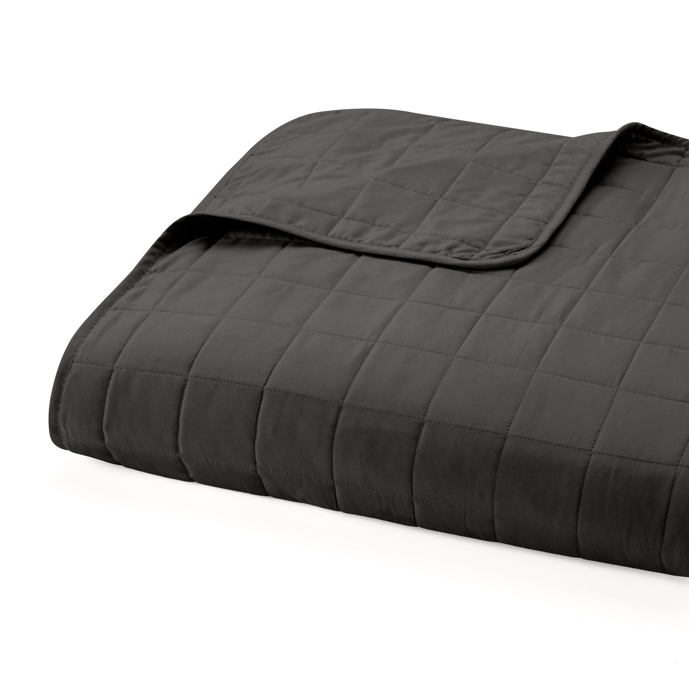 Lightweight Square Stitch Quilted Coverlet Set