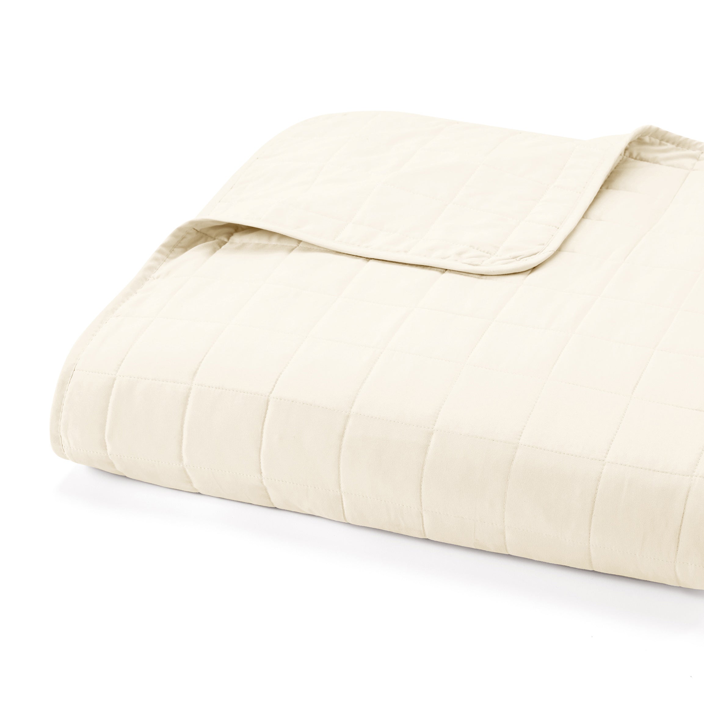 Lightweight Square Stitch Quilted Coverlet Set