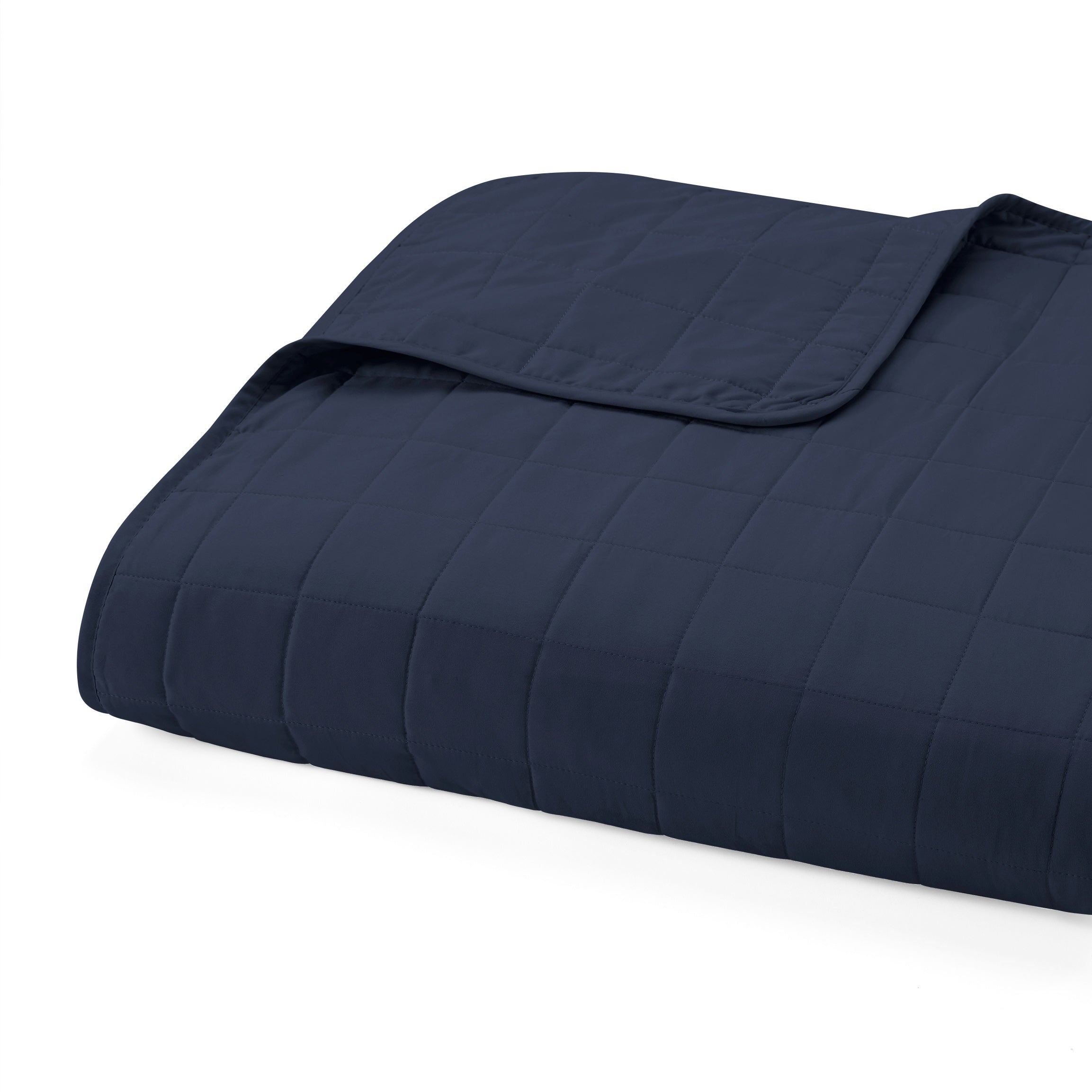 Lightweight Square Stitch Quilted Coverlet Set