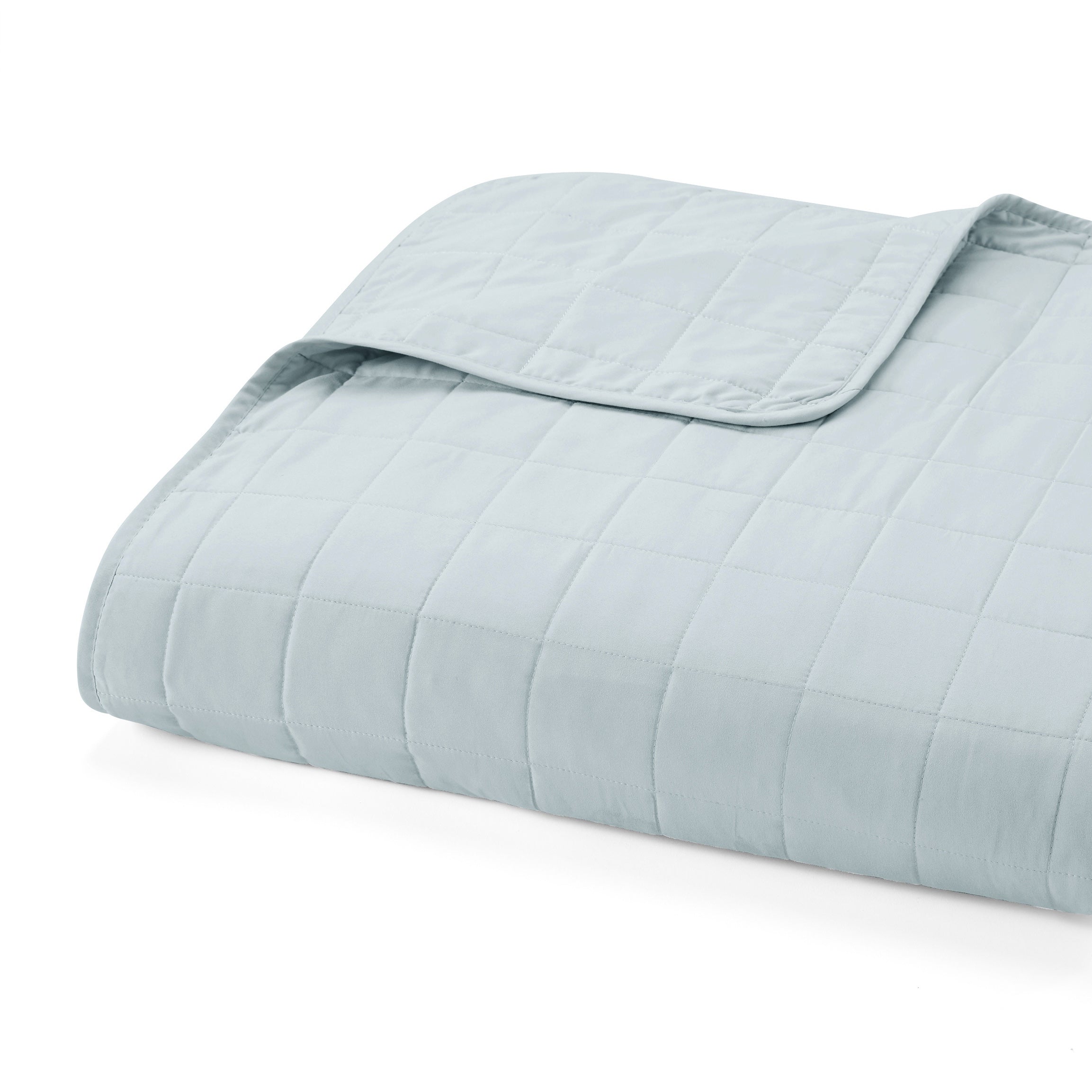 Lightweight Square Stitch Quilted Coverlet Set