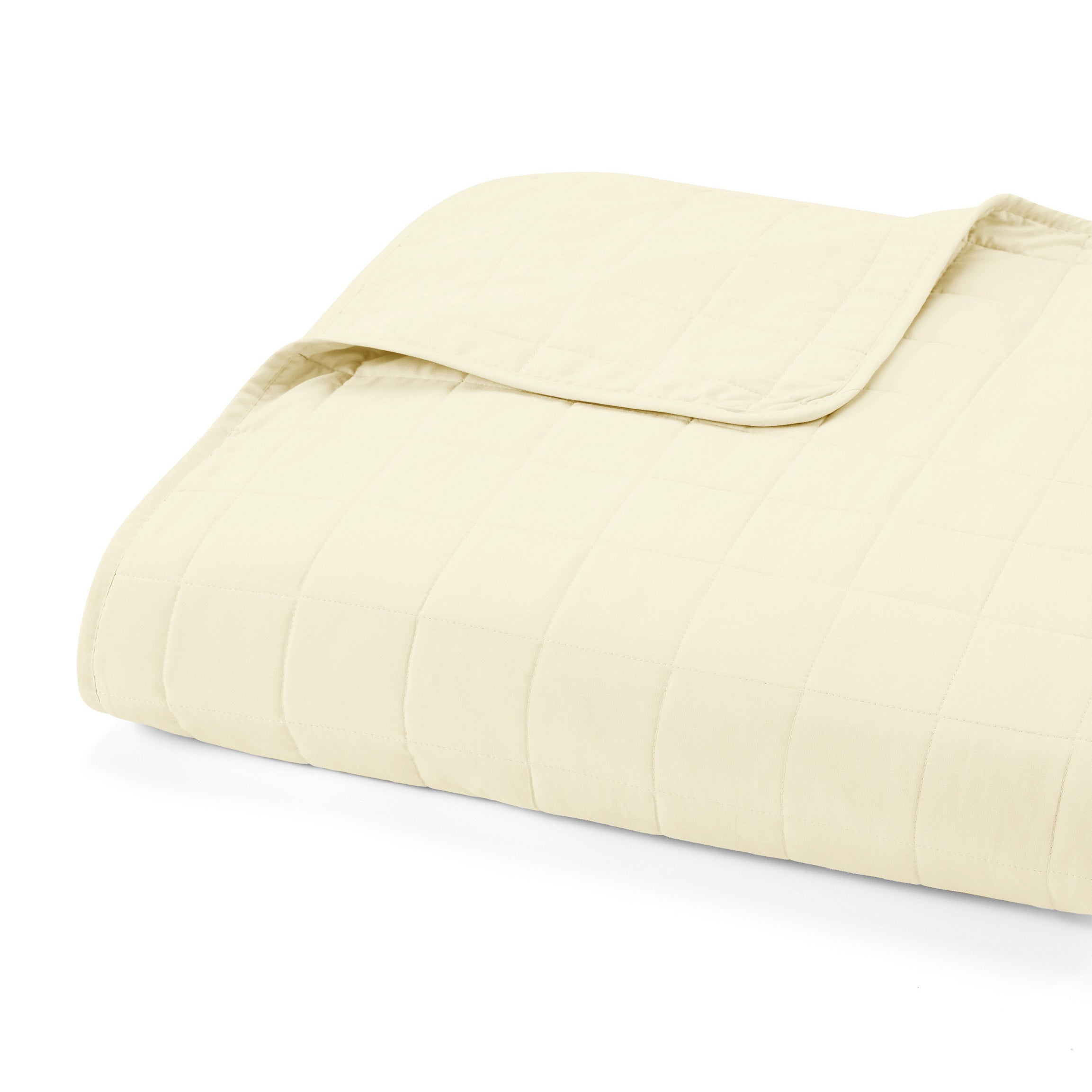 Lightweight Square Stitch Quilted Coverlet Set