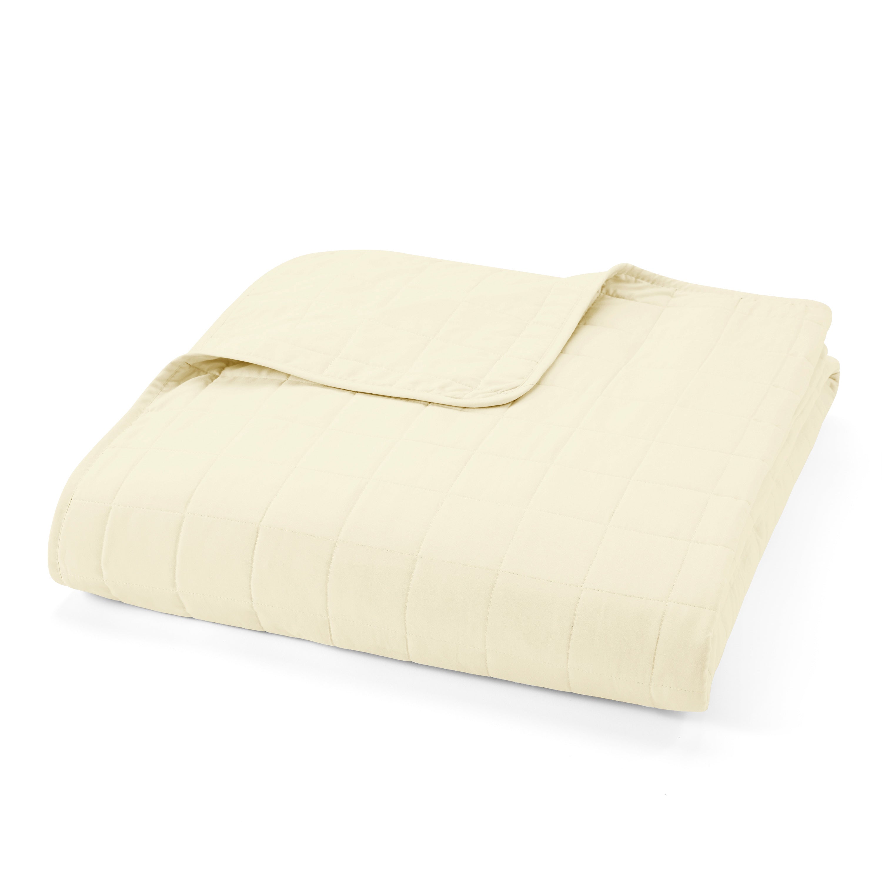 Lightweight Square Stitch Quilted Coverlet Set