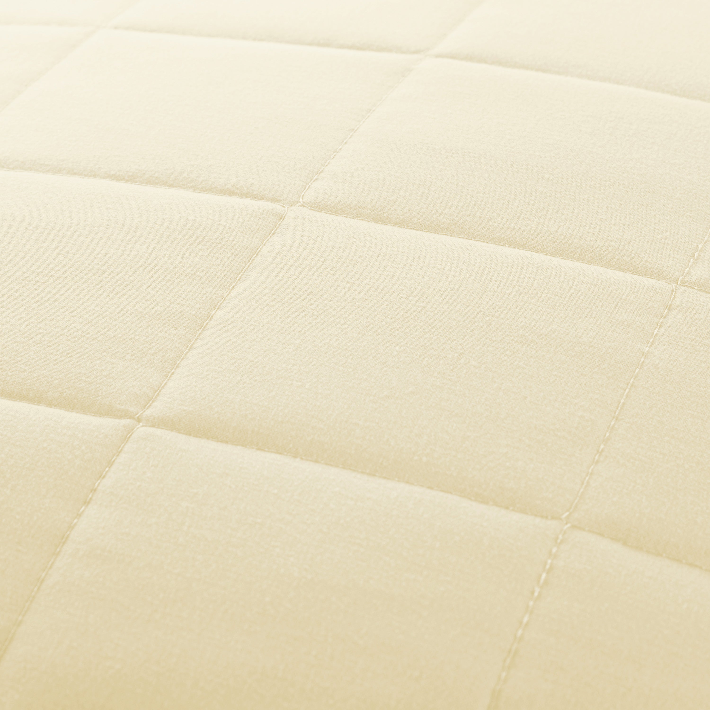 Lightweight Square Stitch Quilted Coverlet Set