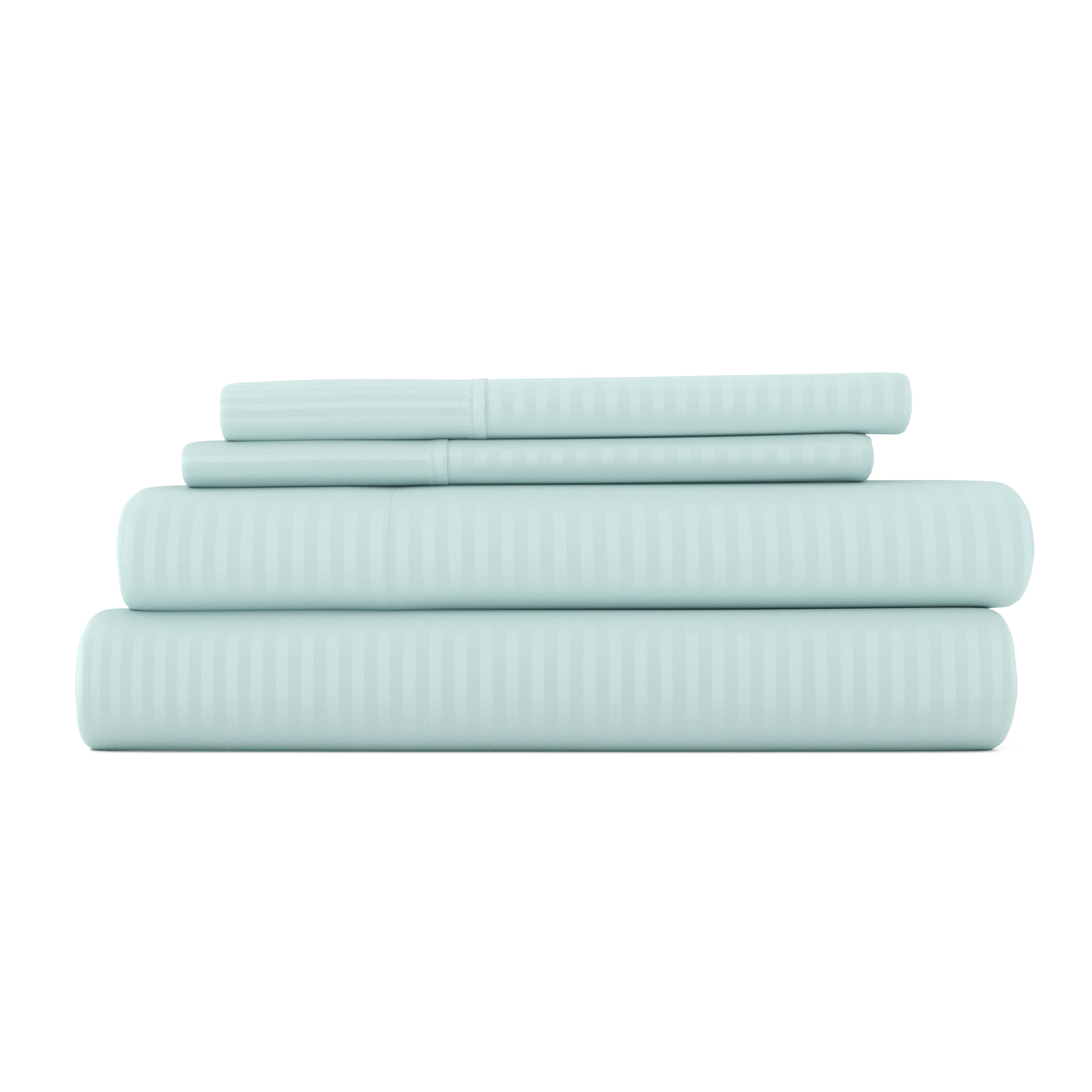 Stripes Embossed 4-Piece Sheet Set