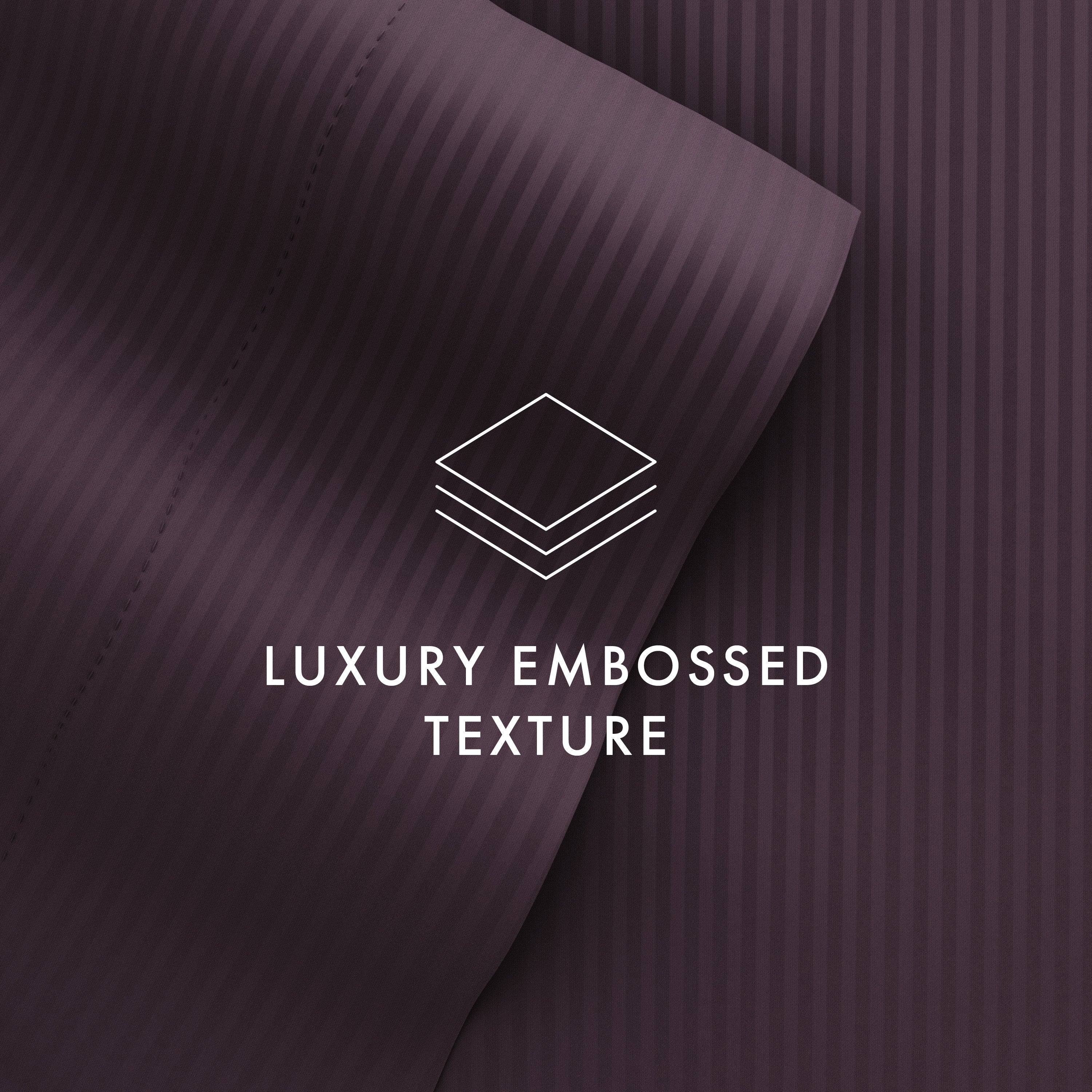 Stripes Embossed 4-Piece Sheet Set