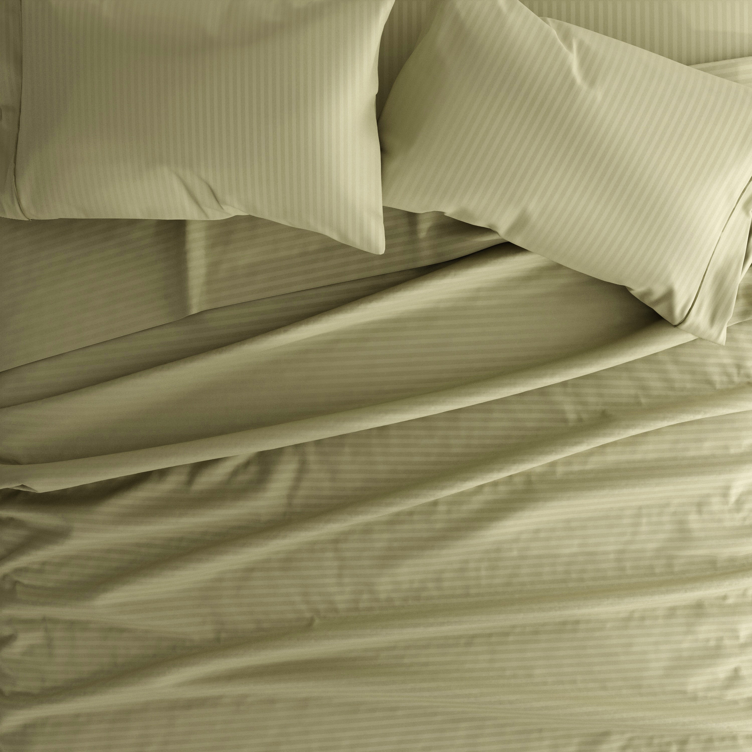 Stripes Embossed 4-Piece Sheet Set