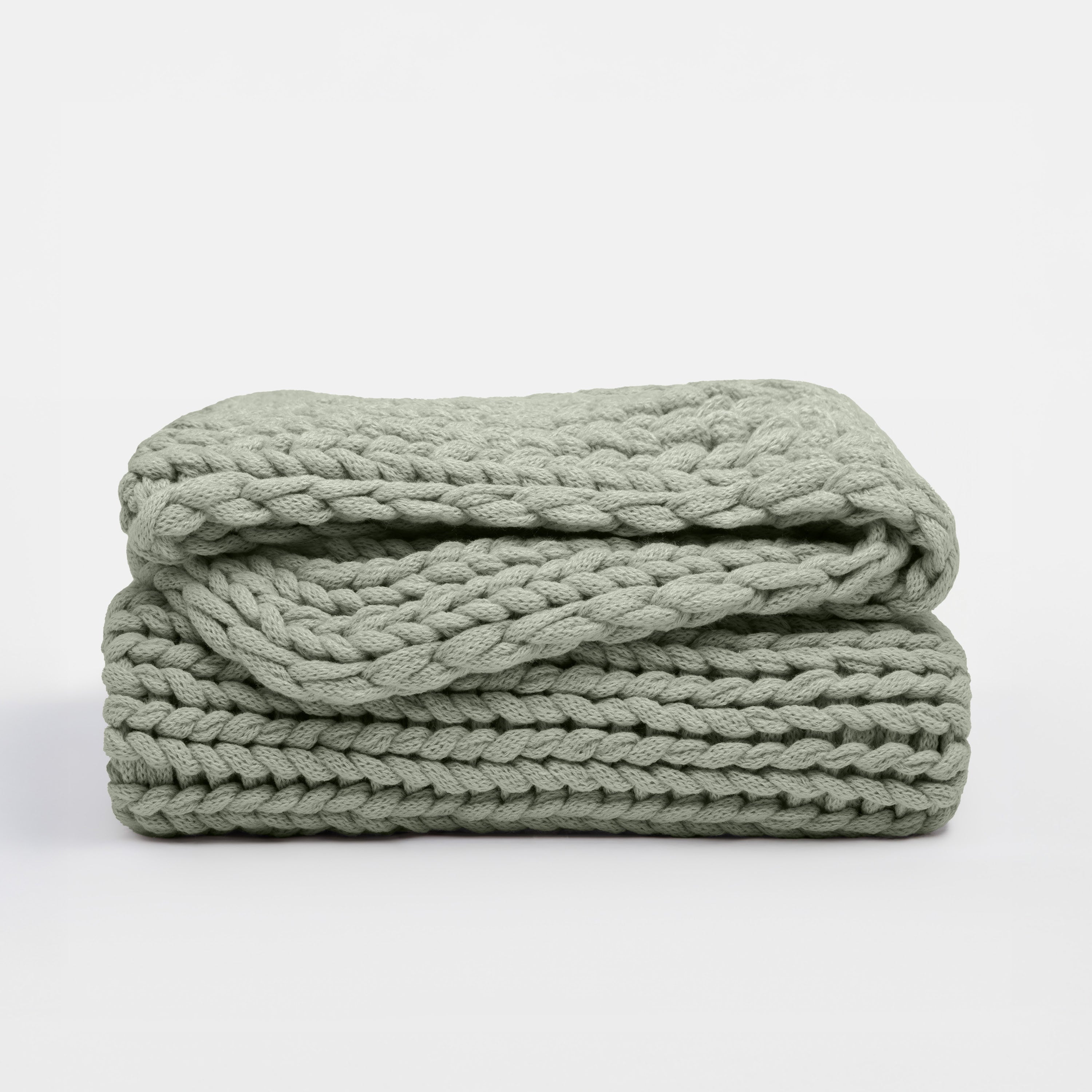 Chunky Hand-Knit Oversized Throw Blanket