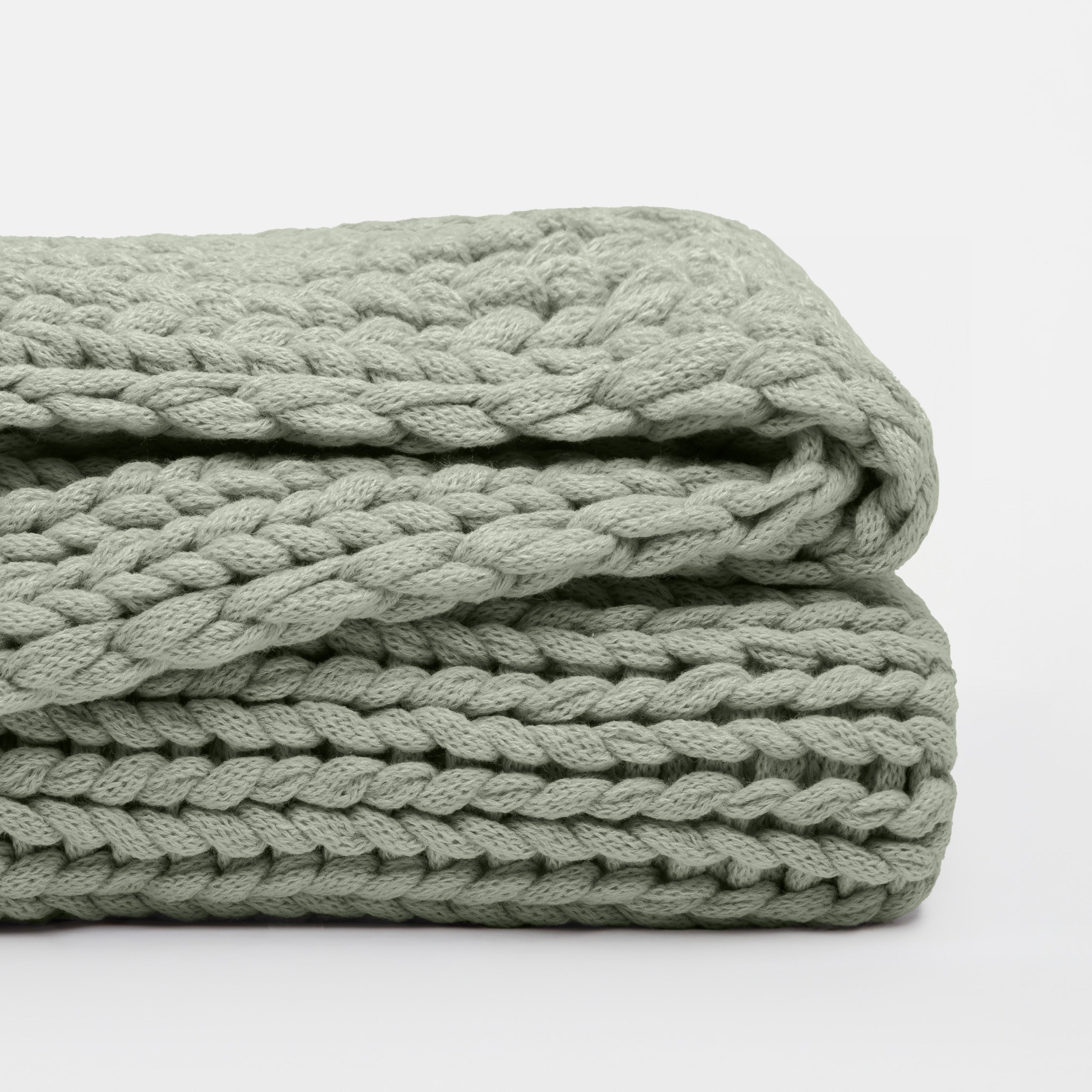 Chunky Hand-Knit Oversized Throw Blanket