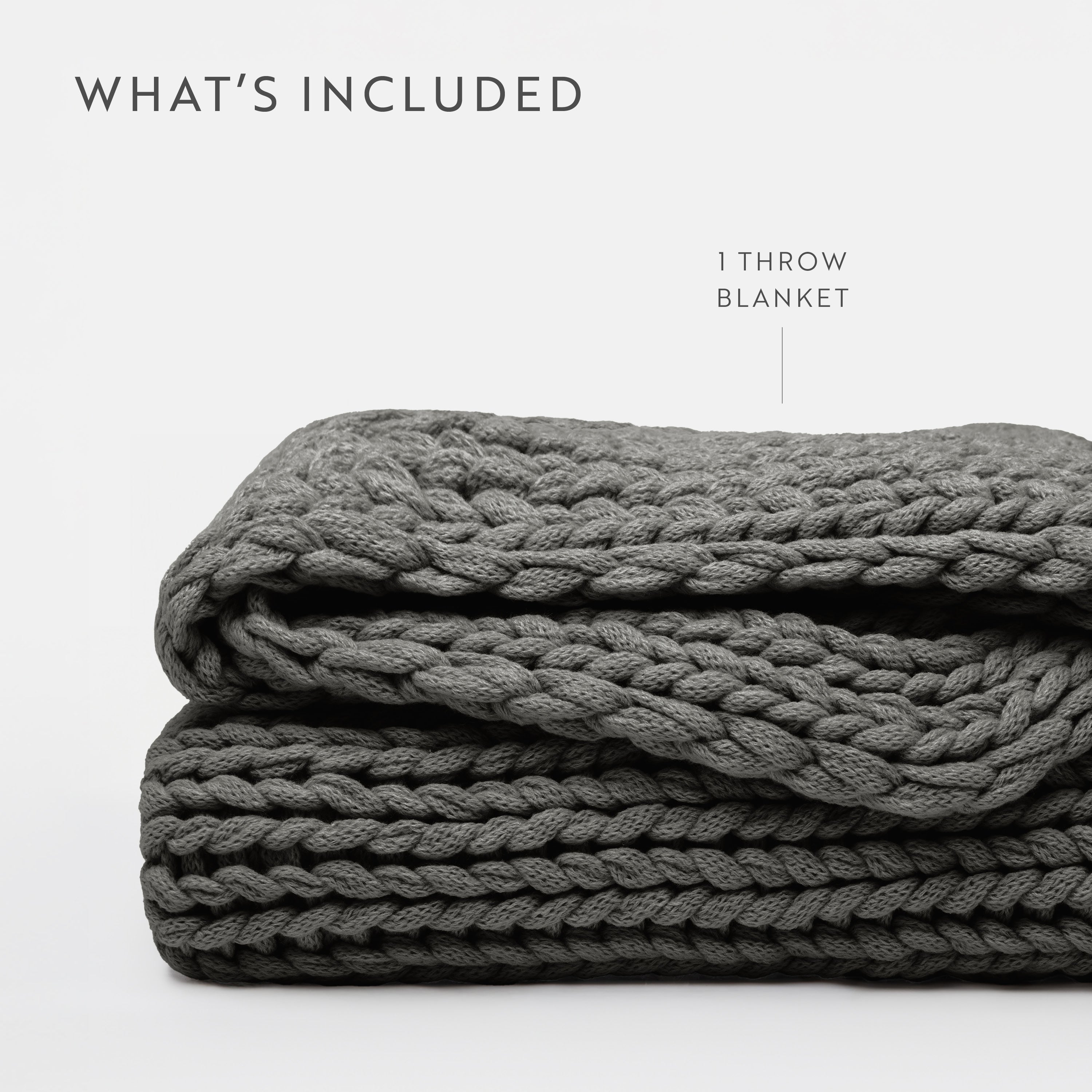 Chunky Hand-Knit Oversized Throw Blanket