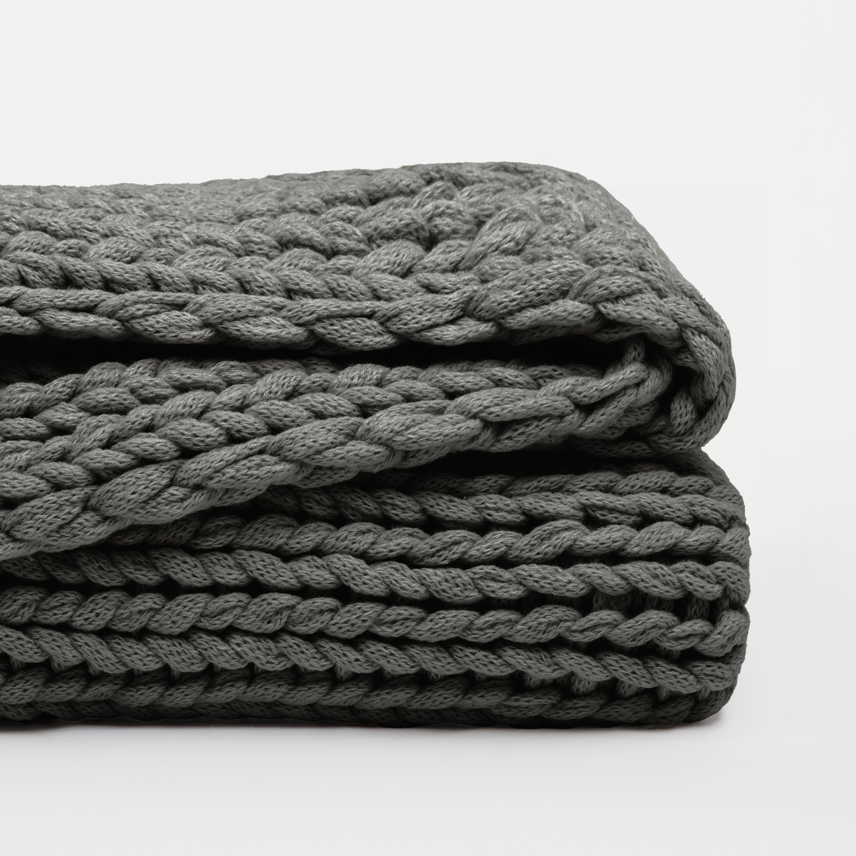 Chunky Hand-Knit Oversized Throw Blanket