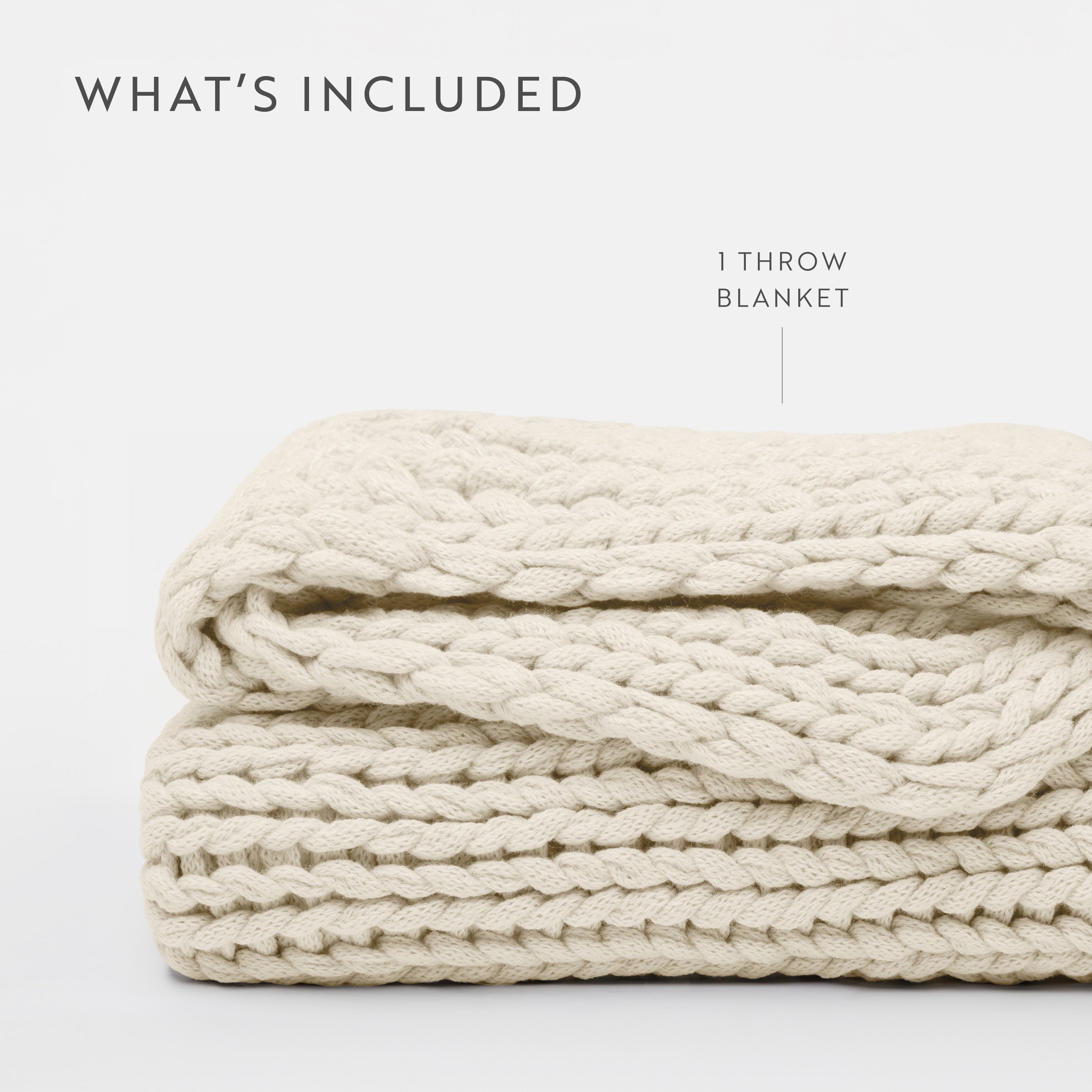 Chunky Hand-Knit Oversized Throw Blanket