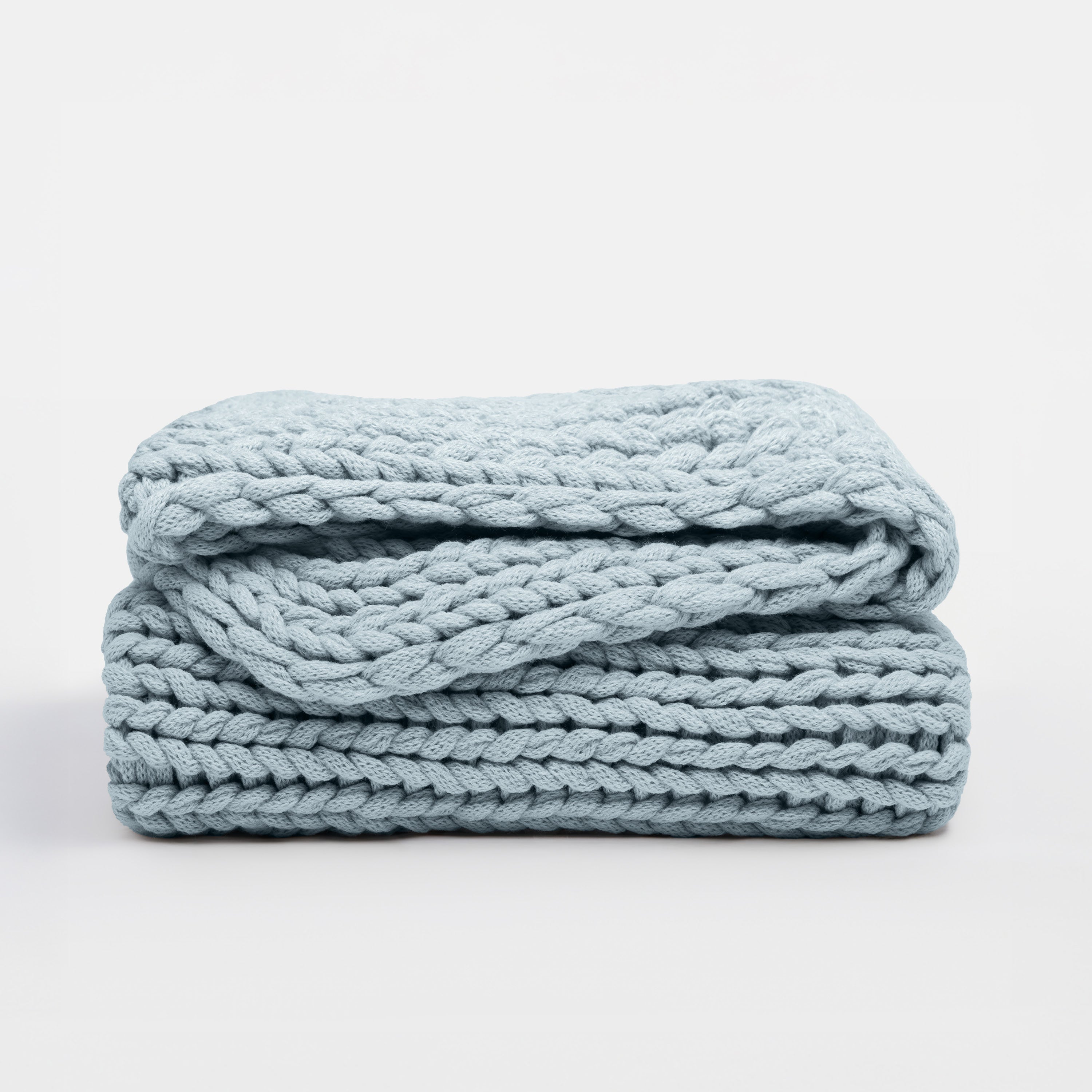 Chunky Hand-Knit Oversized Throw Blanket