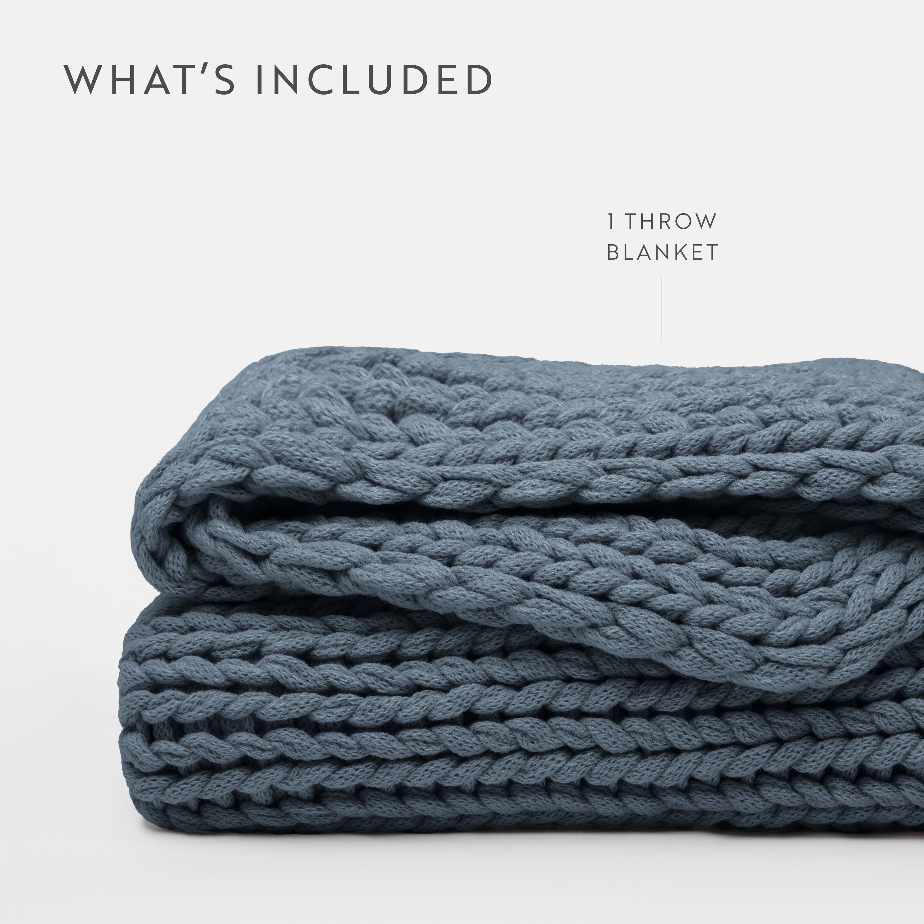 Chunky Hand-Knit Oversized Throw Blanket