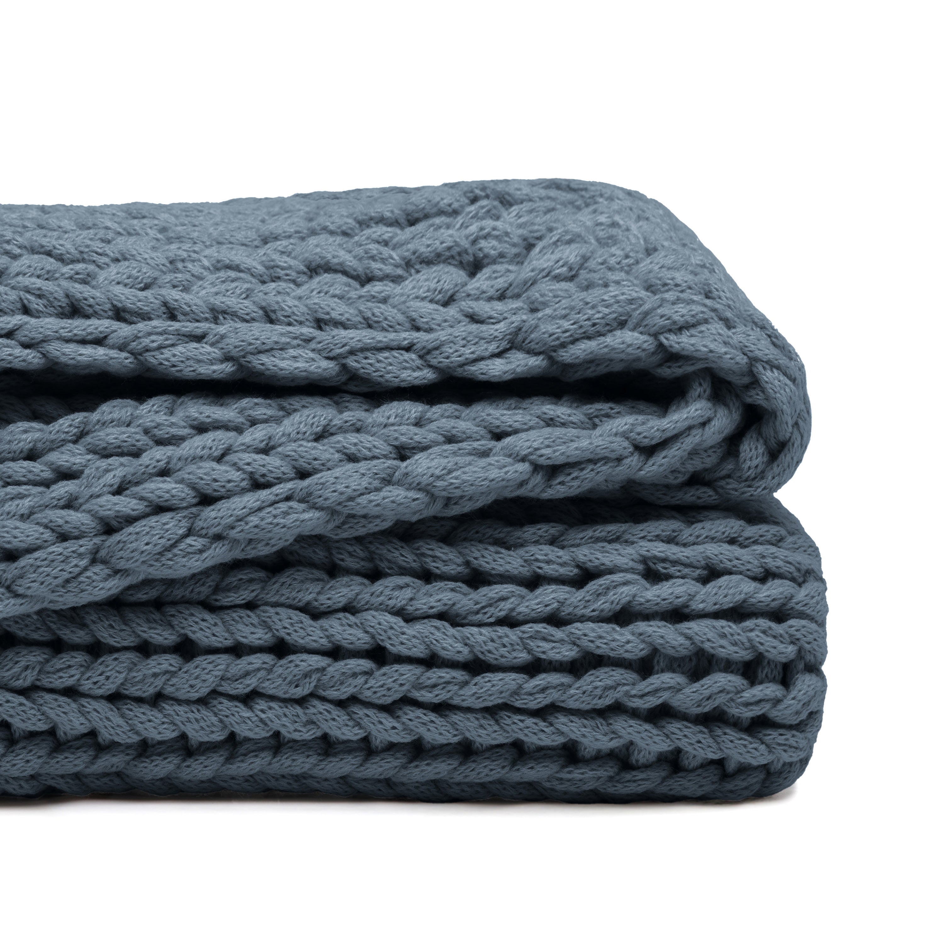 Chunky Hand-Knit Oversized Throw Blanket