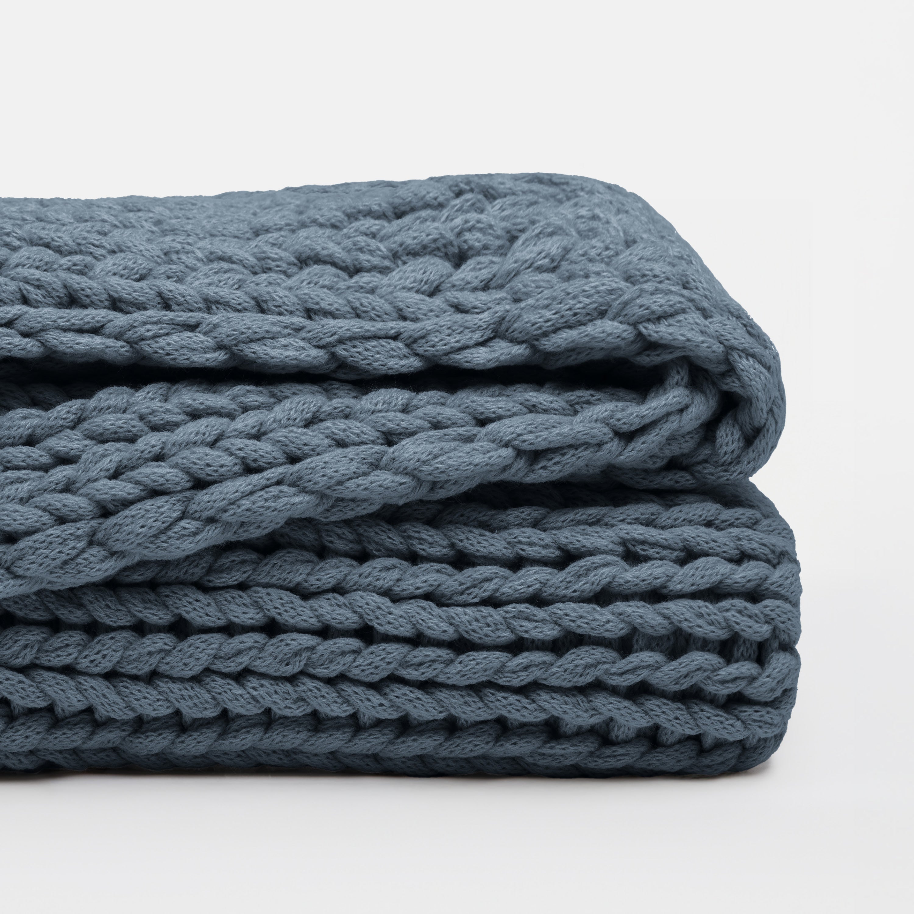 Chunky Hand-Knit Oversized Throw Blanket