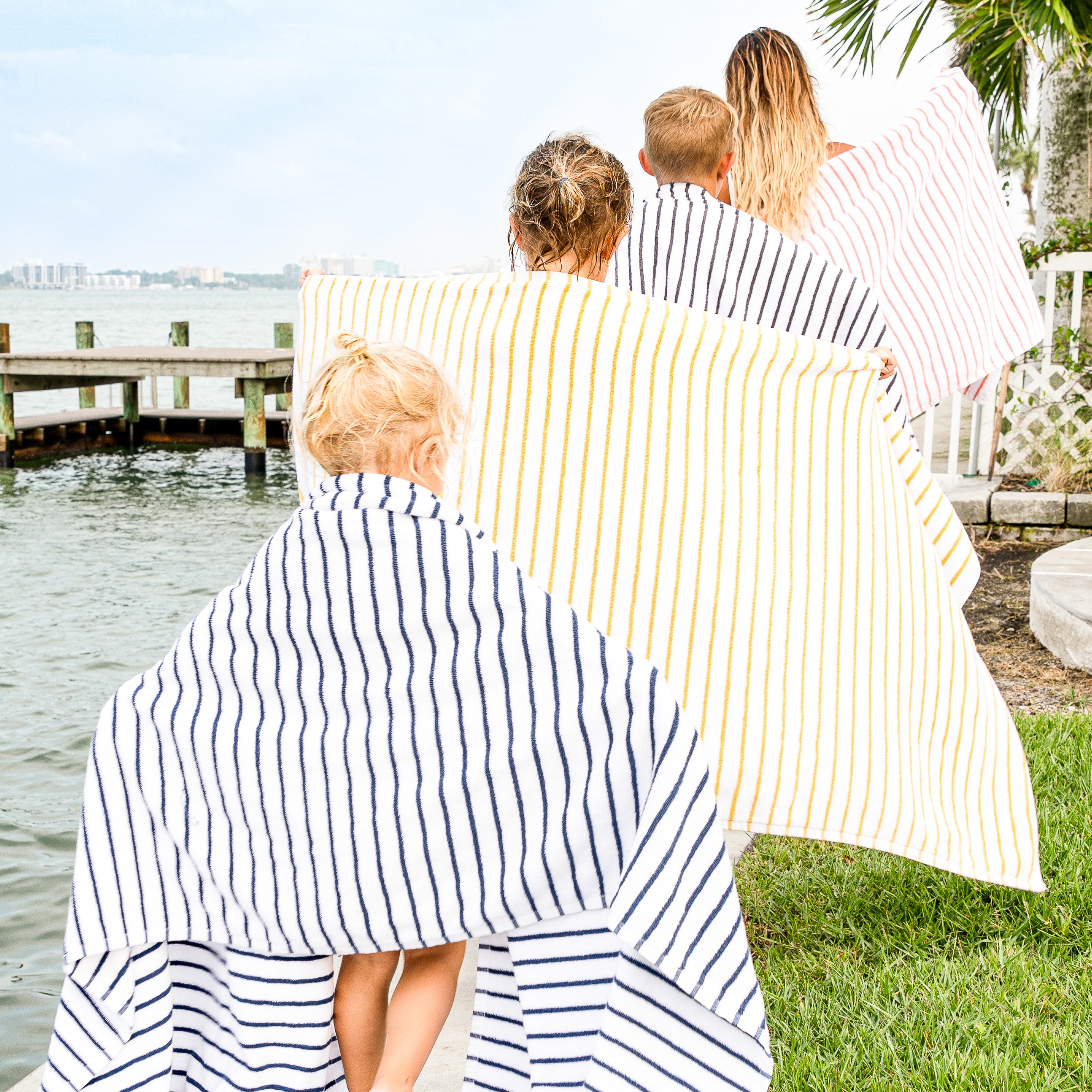 100% Cotton Stripe Cabana Towels