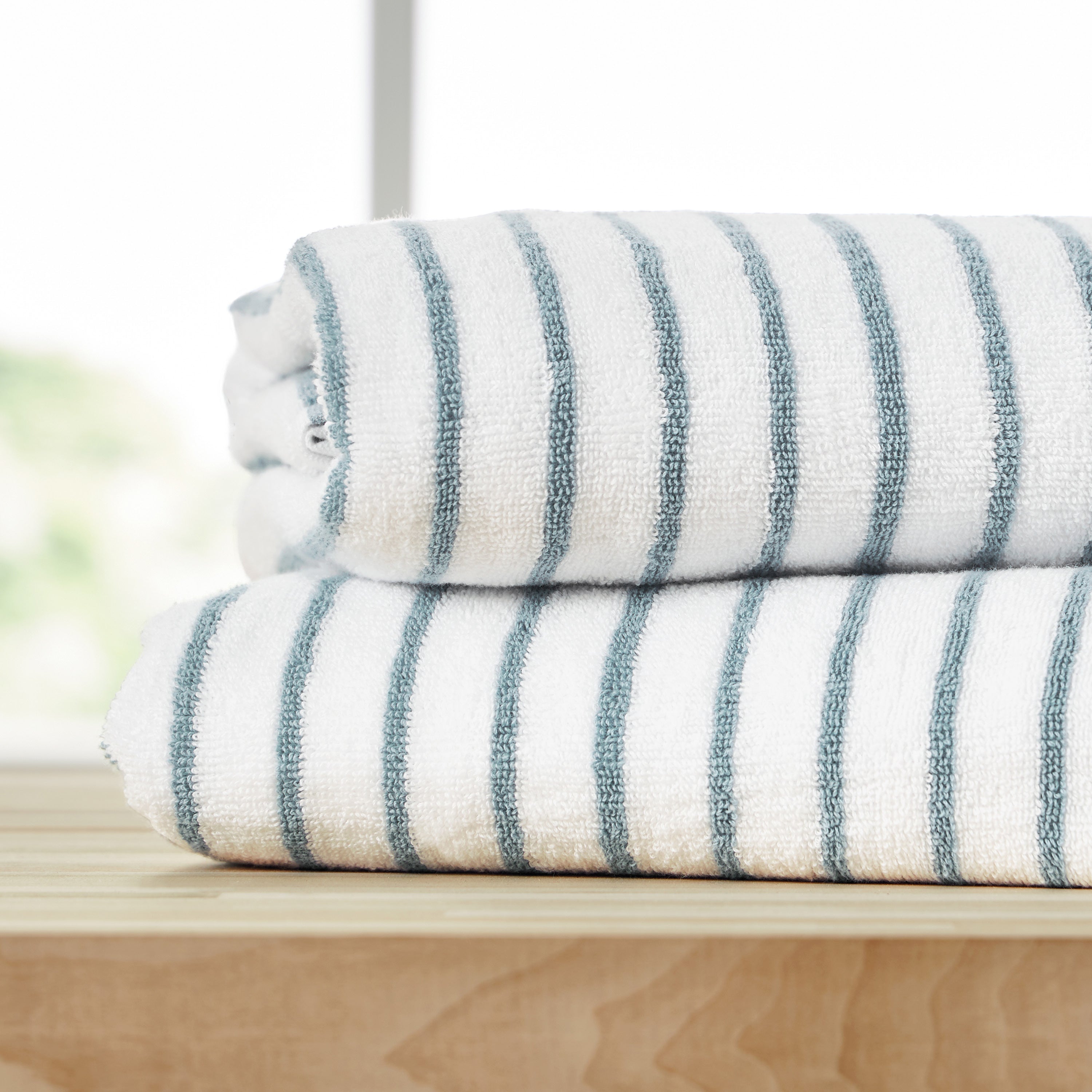 100% Cotton Stripe Cabana Towels
