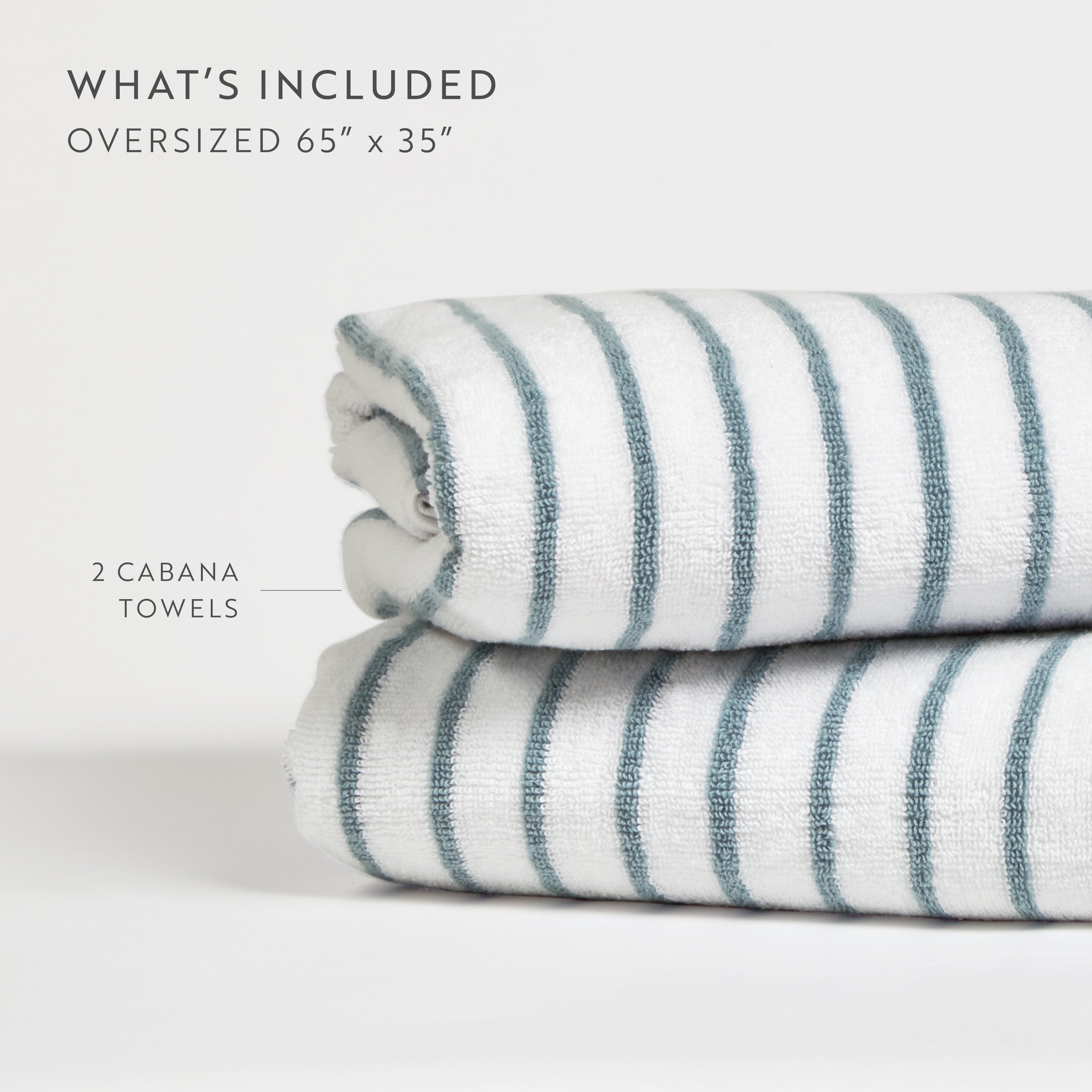 100% Cotton Stripe Cabana Towels