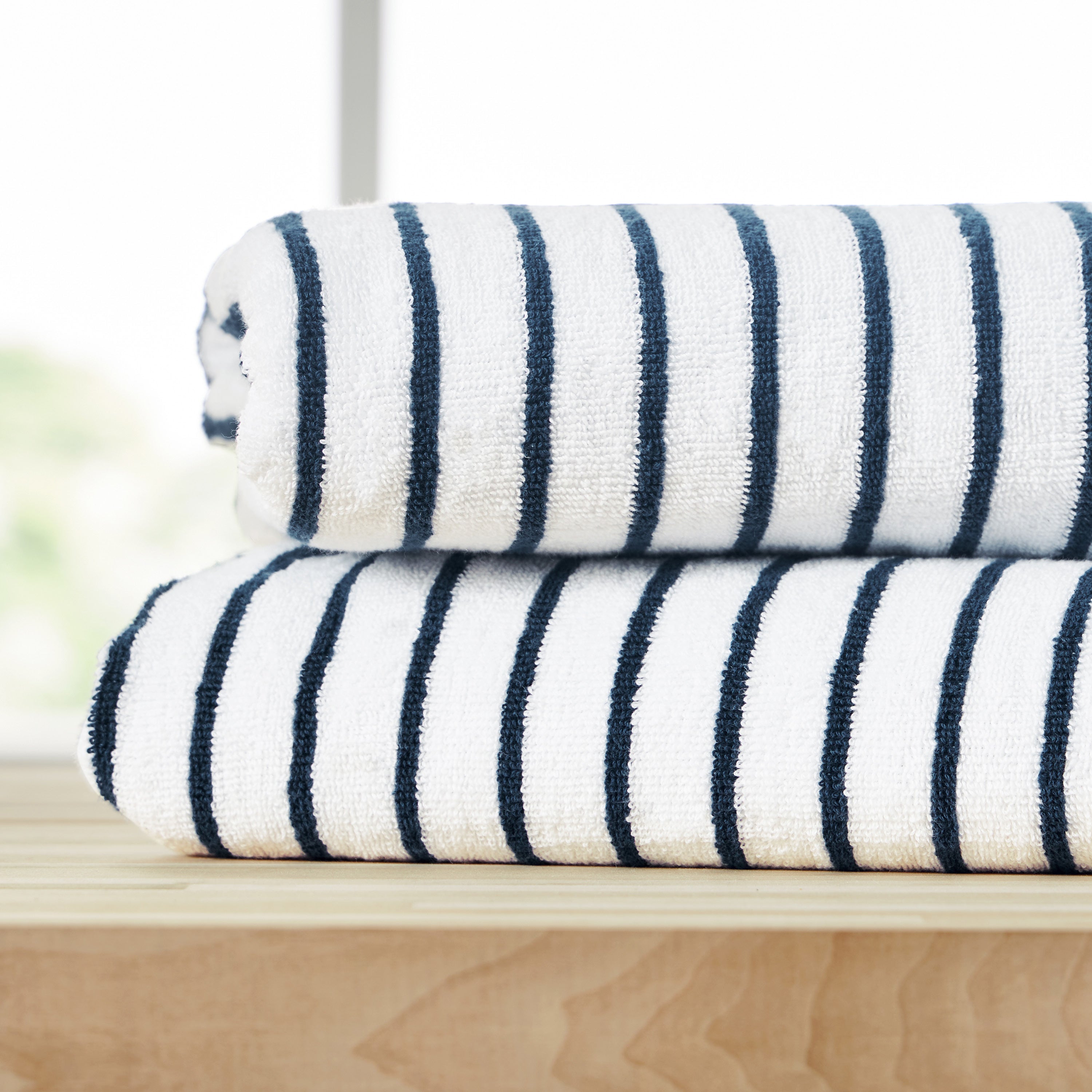 100% Cotton Stripe Cabana Towels