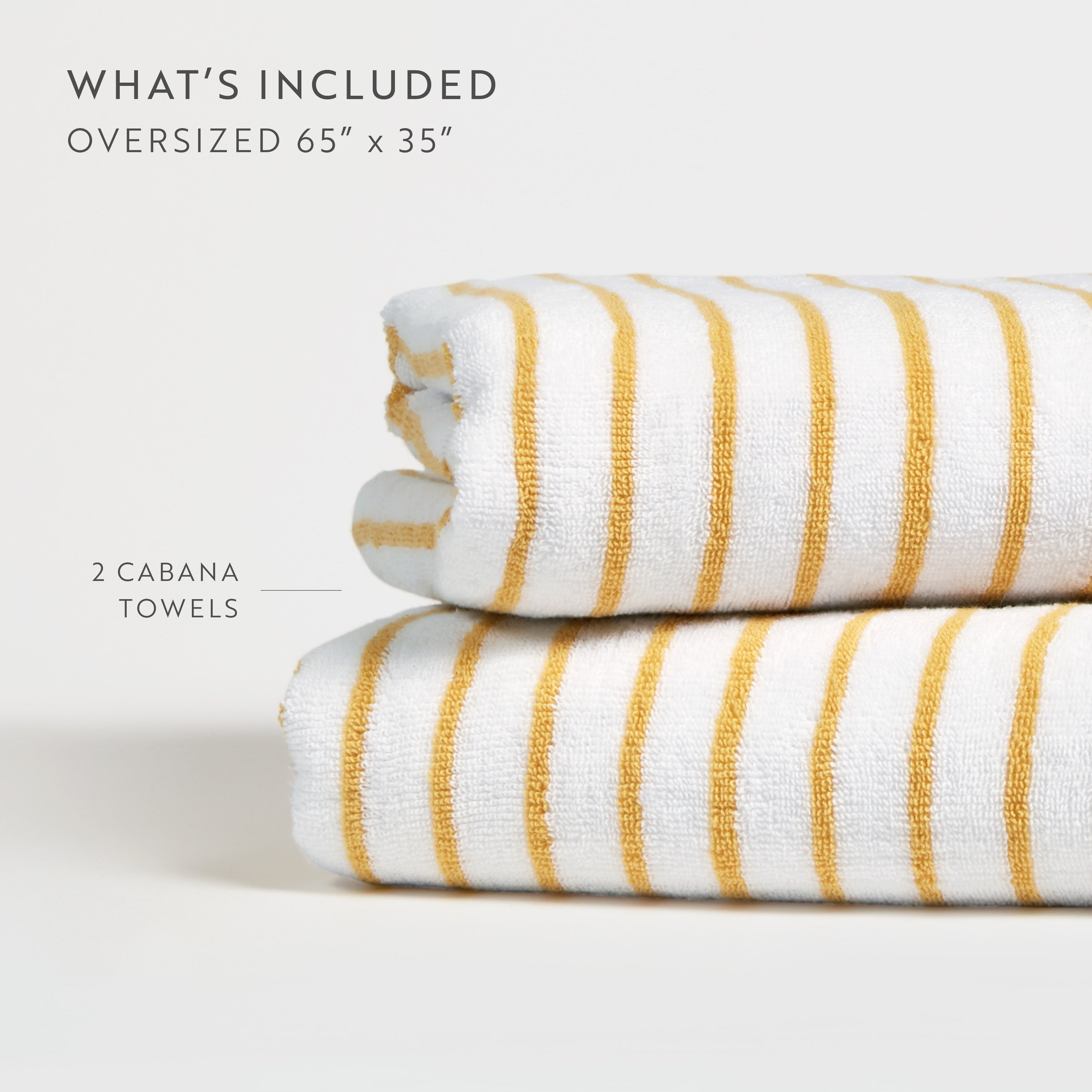100% Cotton Stripe Cabana Towels