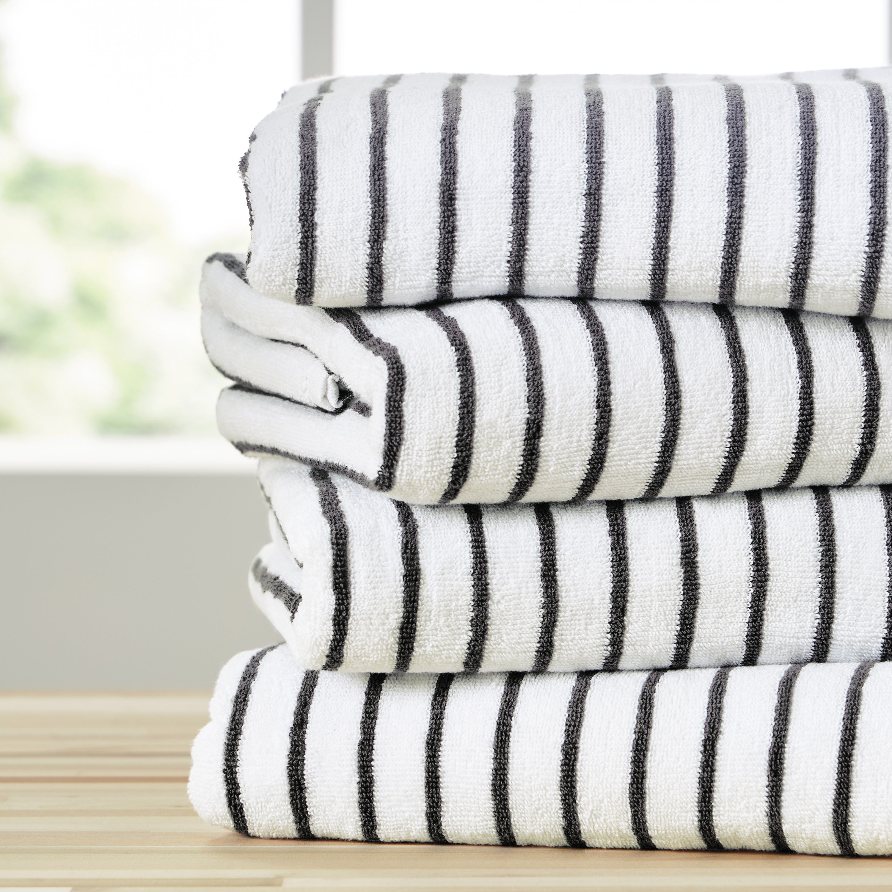 100% Cotton Stripe Cabana Towels