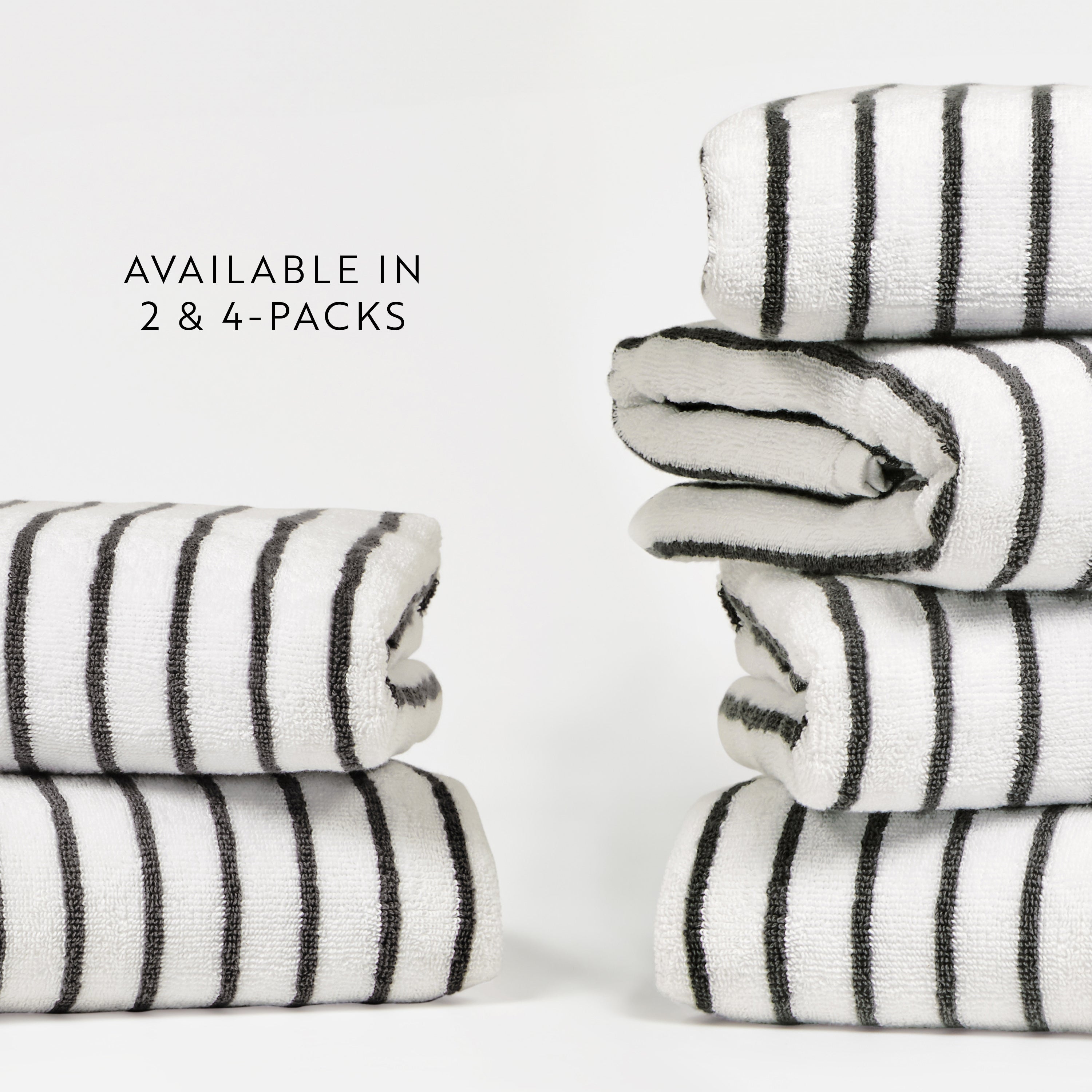 100% Cotton Stripe Cabana Towels
