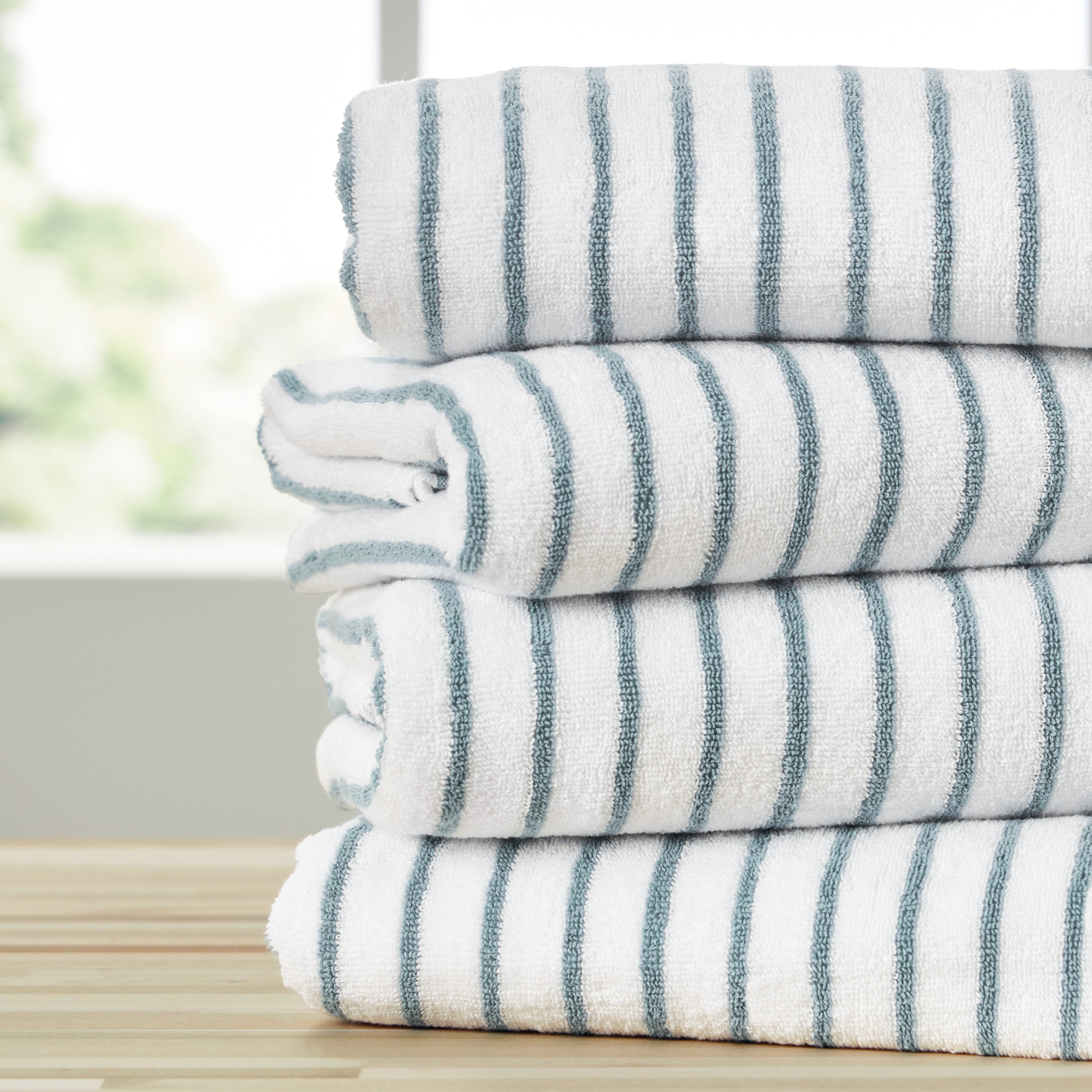 100% Cotton Stripe Cabana Towels